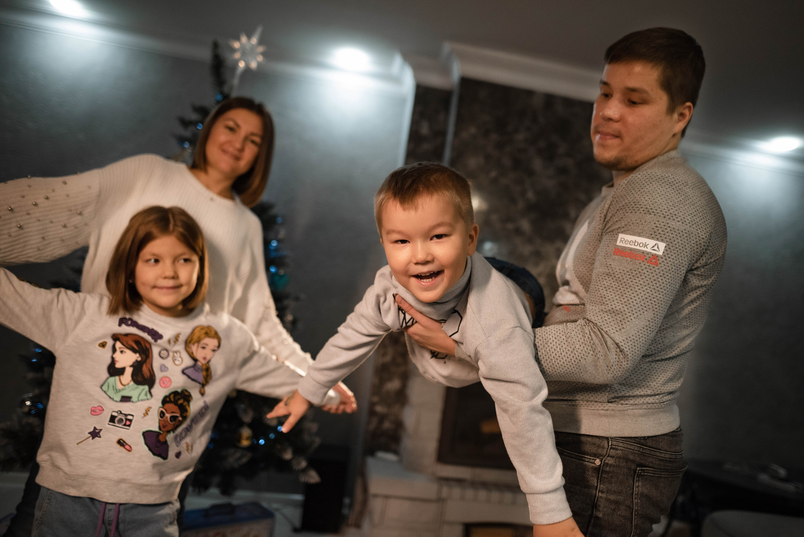 Новогодняя фотосессия для Елены и её семьи. Семейный и детский фотограф в Санкт-Петербурге Татьяна Дмитренко