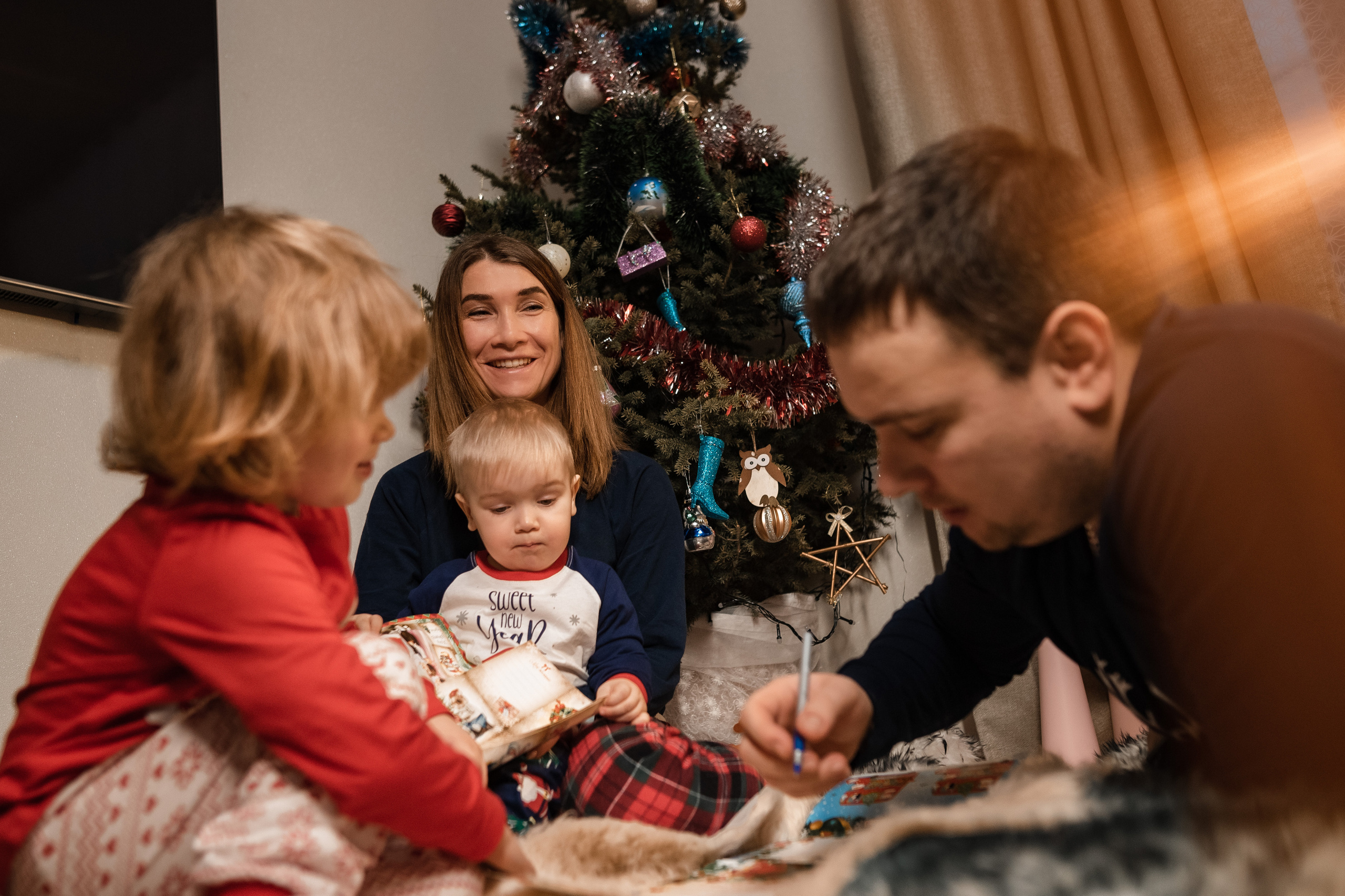 Домашняя новогодняя. Семейный и детский фотограф в Санкт-Петербурге Татьяна Дмитренко