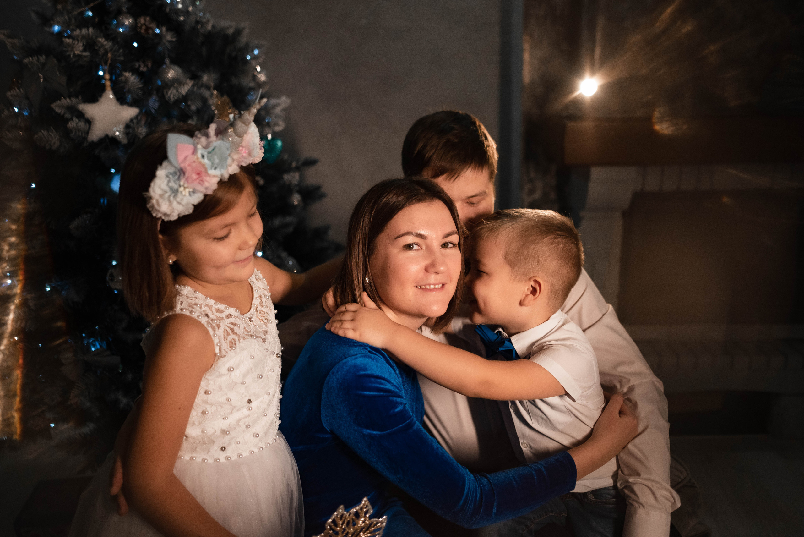 Новогодняя фотосессия для Елены и её семьи. Семейный и детский фотограф в Санкт-Петербурге Татьяна Дмитренко