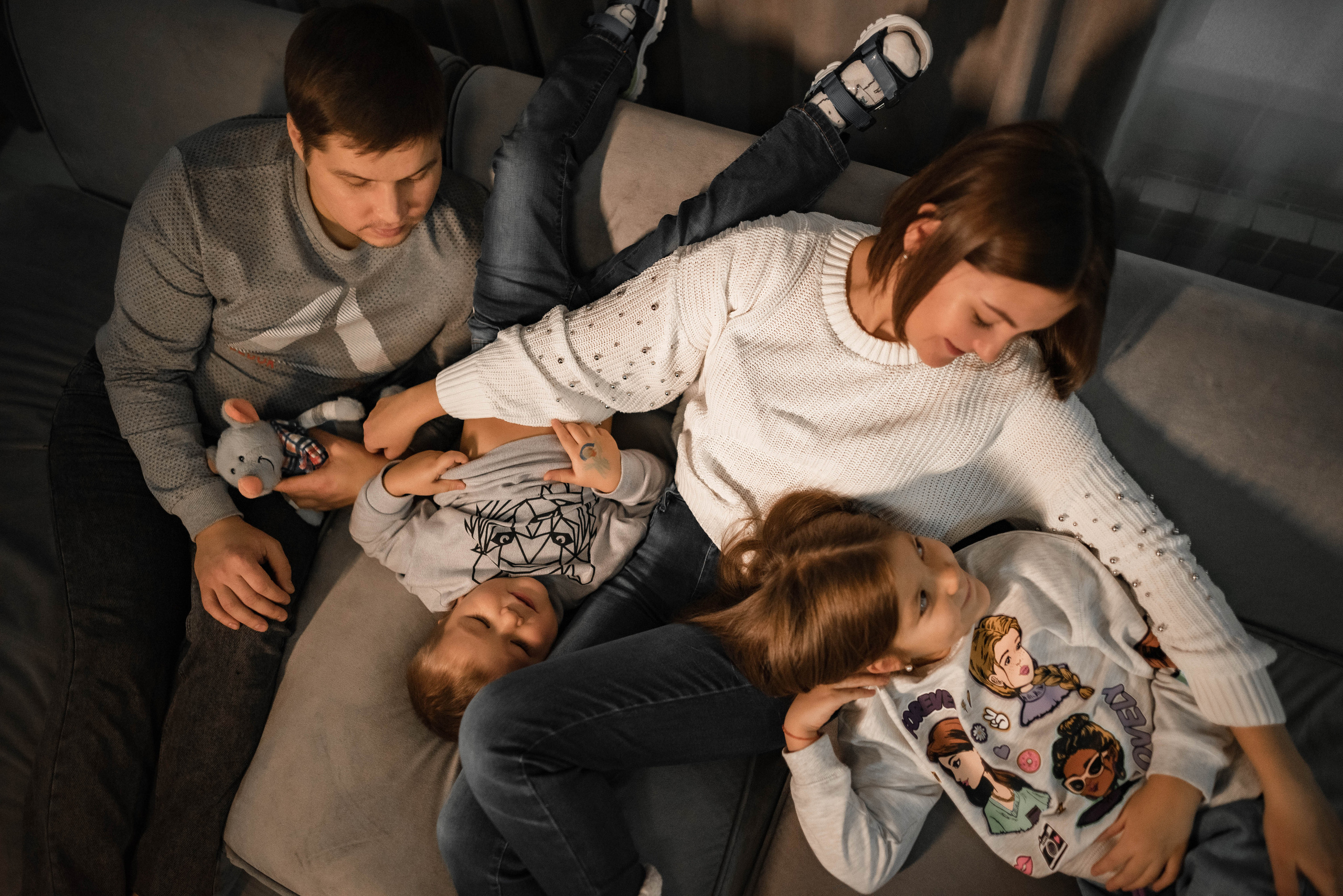 Новогодняя фотосессия для Елены и её семьи. Семейный и детский фотограф в Санкт-Петербурге Татьяна Дмитренко