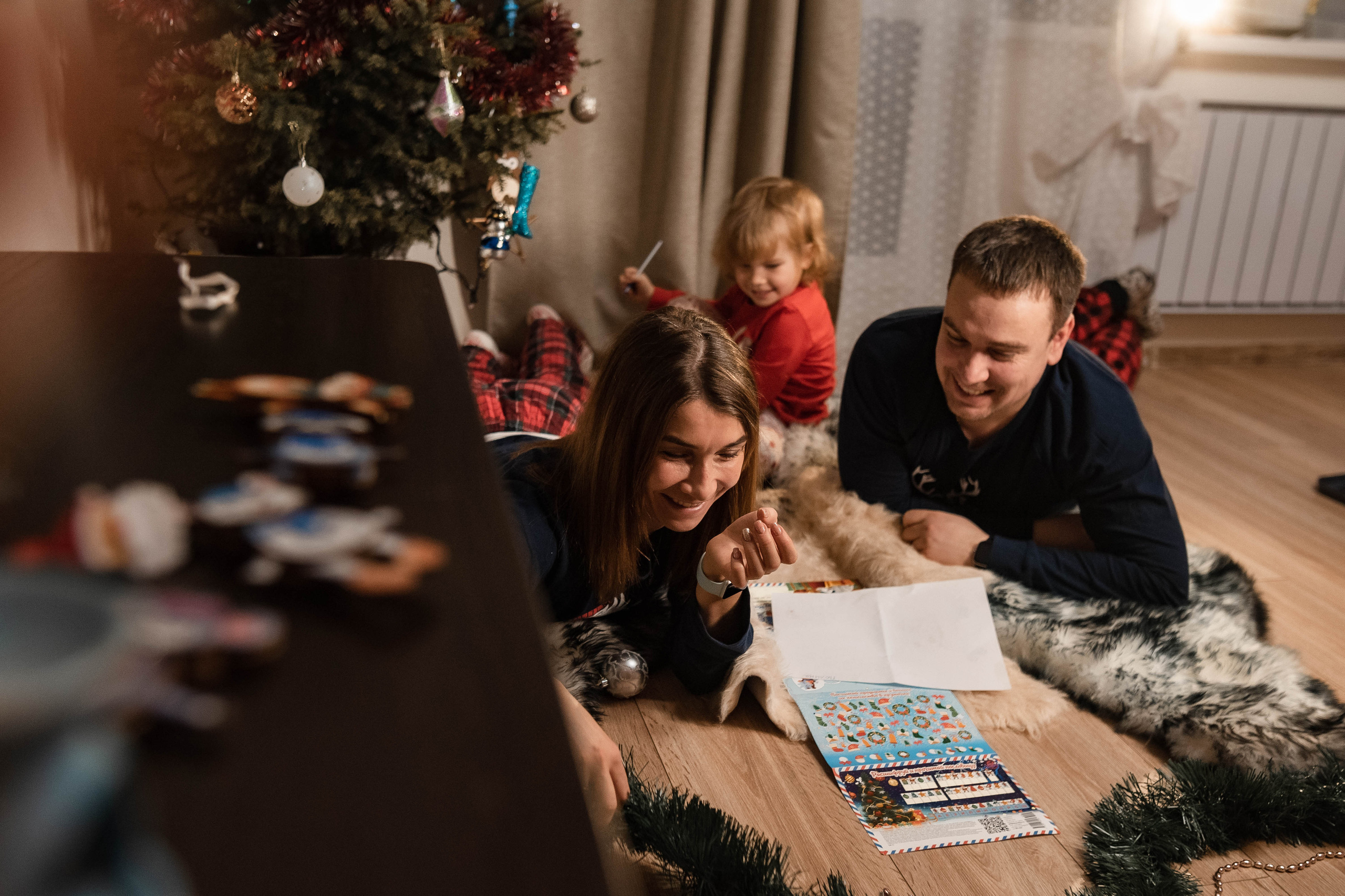 Домашняя новогодняя. Семейный и детский фотограф в Санкт-Петербурге Татьяна Дмитренко