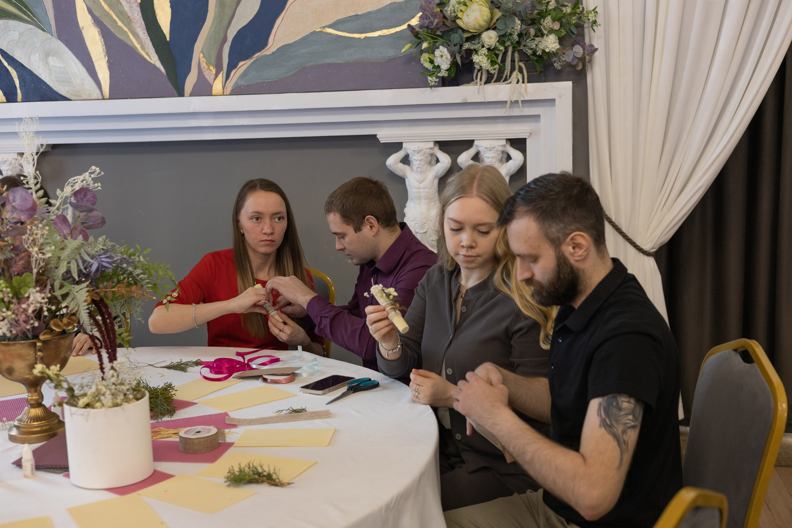 Свадебное чаепитие для молодоженов