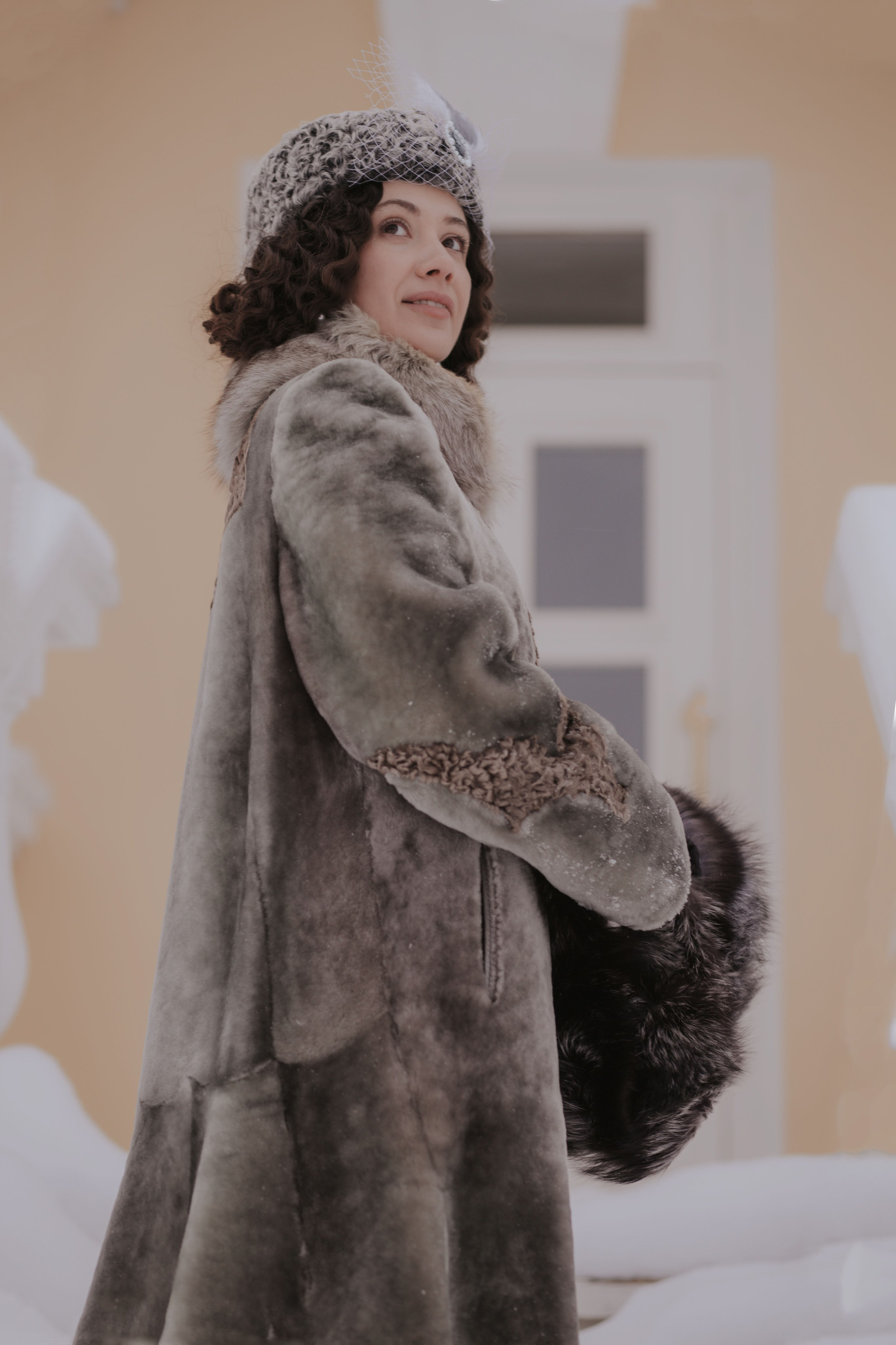 Зима в стиле модерн. Художественная винтажная фотография