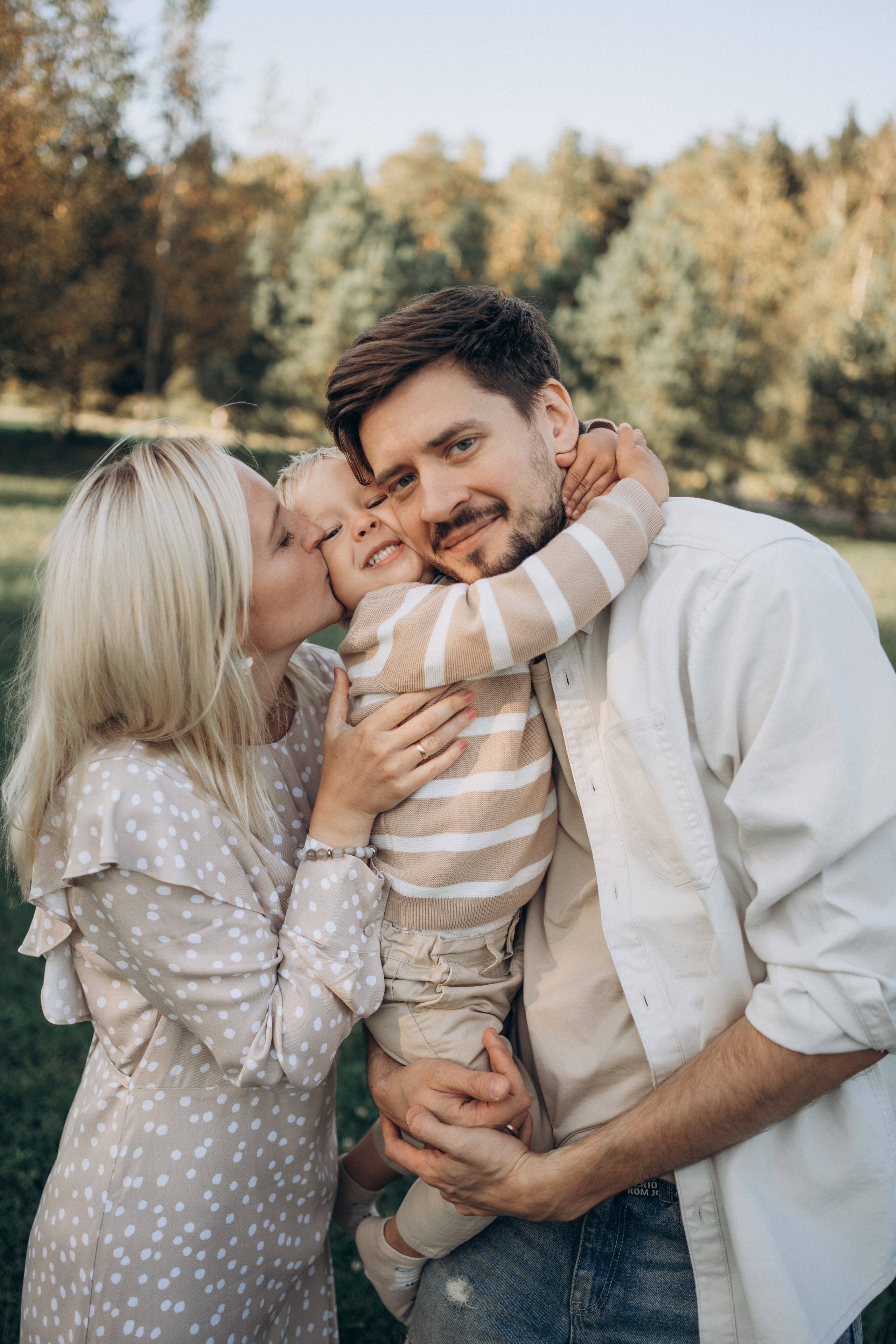 Прогулка в парке. Фотограф новорожденных и малышей до года в Москве Анастасия Соколова