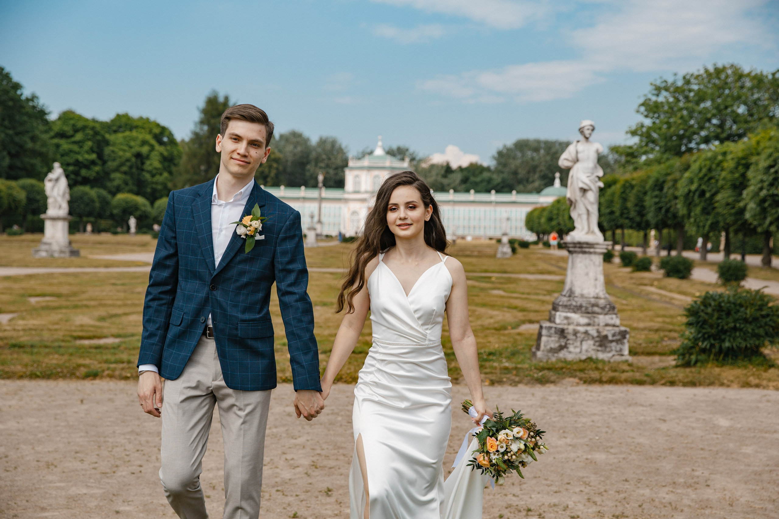 Свадебная фотосессия в усадьбе Кусково. Фотограф и видеограф Анна Домашенко