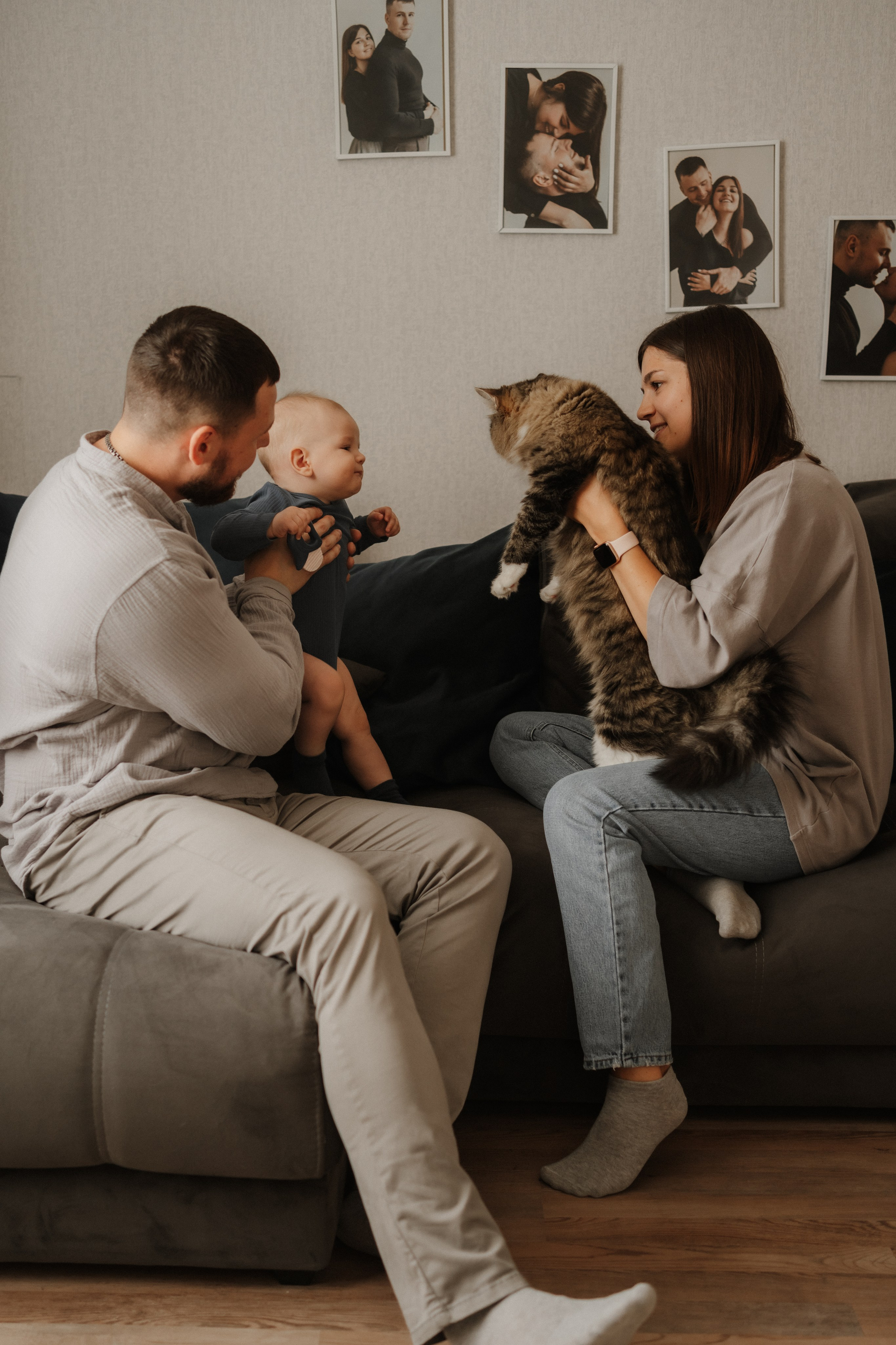 Семейная домашняя фотосъемка в Архангельске. Портретный и свадебный фотограф в Архангельске Елизавета Стрекаловская