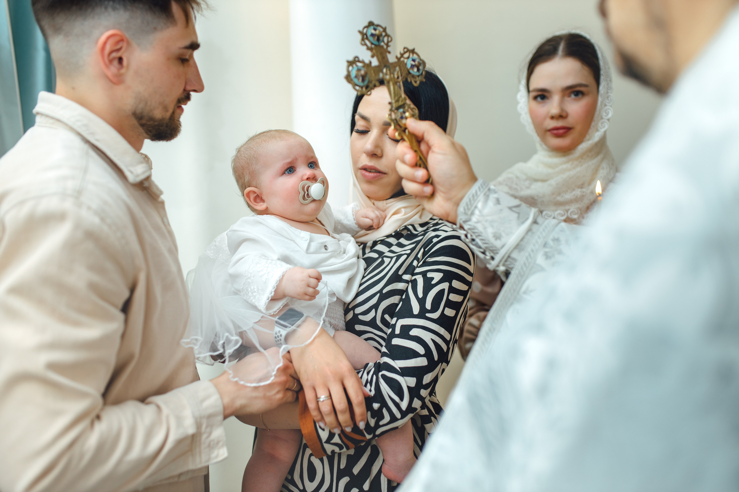Таинство крещения Софии, апрель 2024