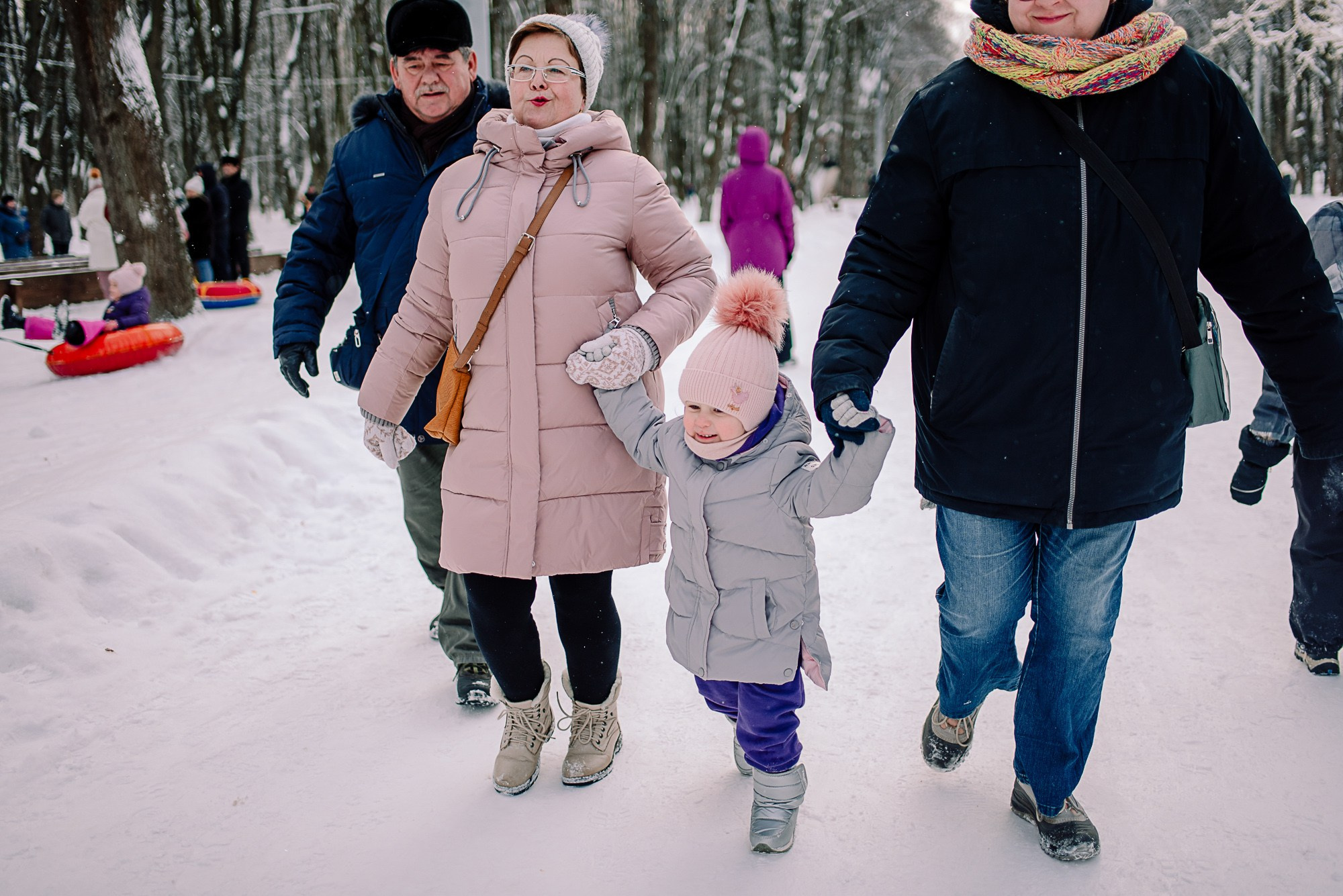 Ева, снежинки, ватрушки. Семейный и свадебный фотограф в Рязани Лиза Голованова
