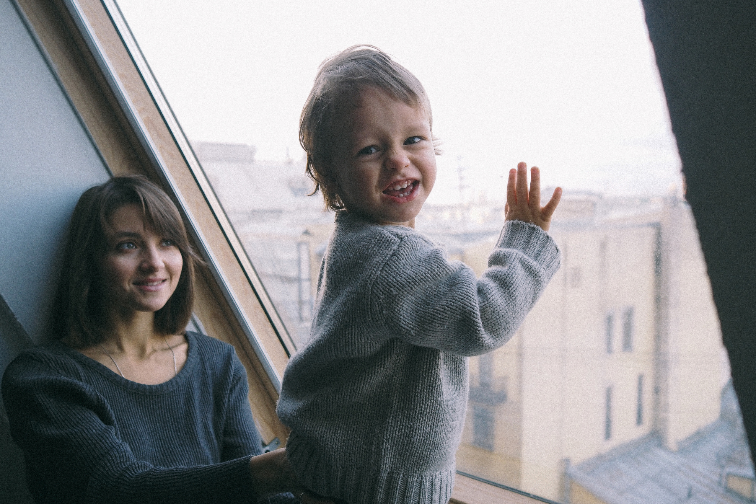 Maria and Danila in the studio. Photographer and videographer Valeria Lisauske