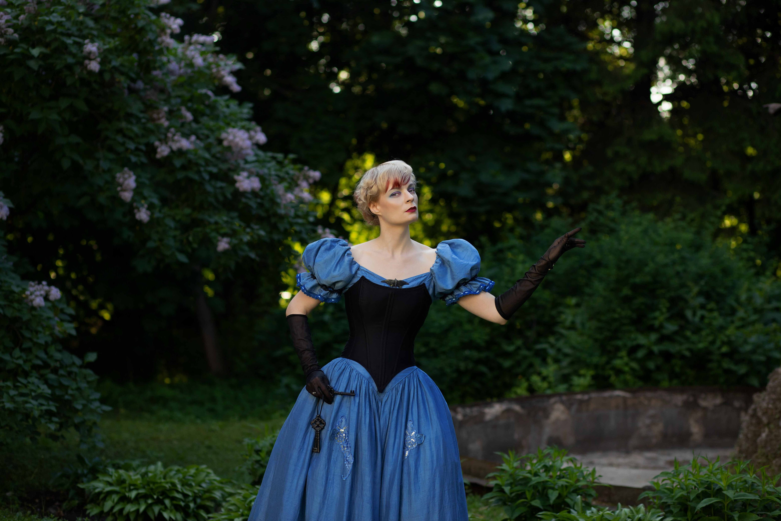 Таинственный сад. Художественная винтажная фотография