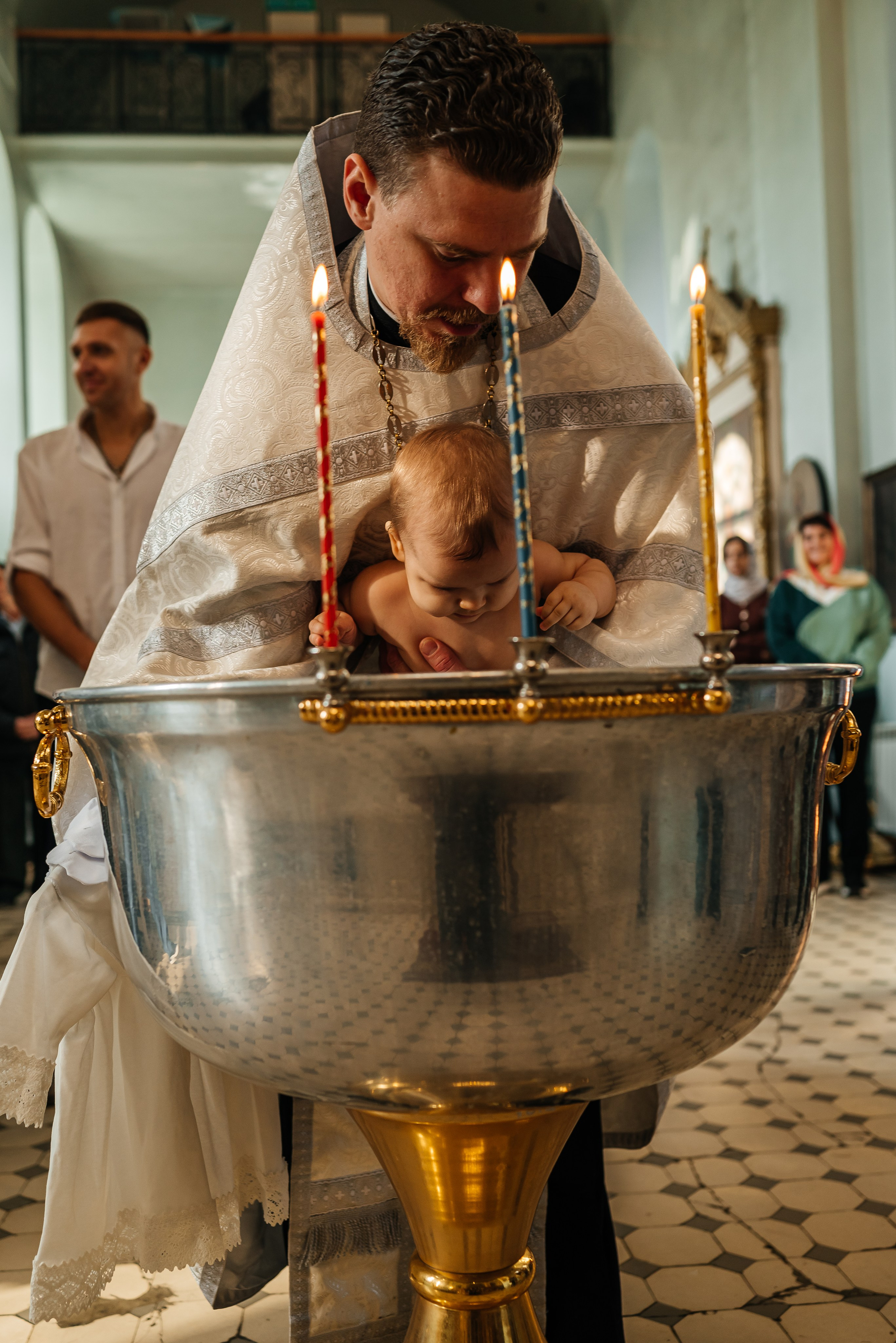 Крещение в Храме Успения Пресвятой Богородицы Гундоровский. Фотограф в Каменске-Шахтинском и парке Лога Ольга Сагал