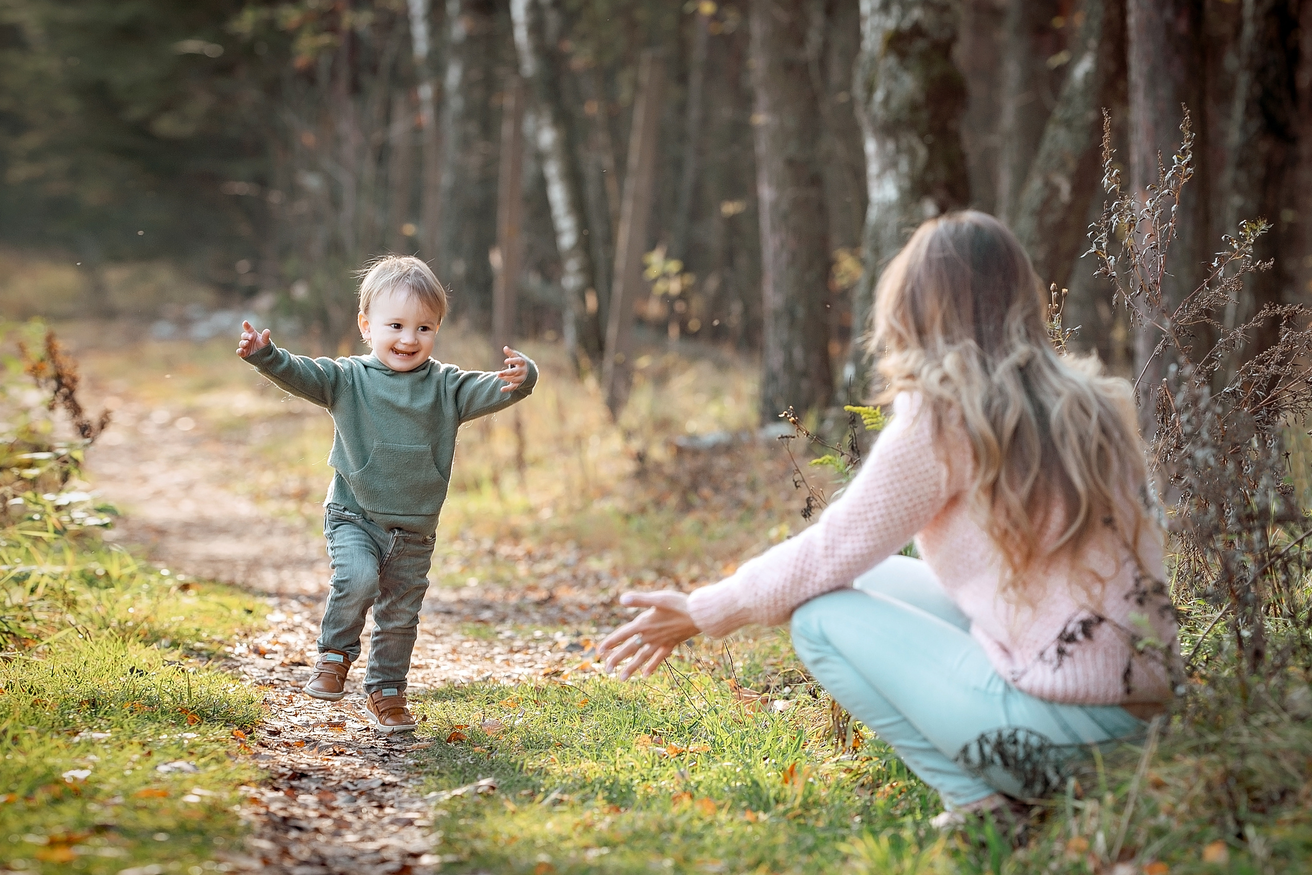 Осенняя фотопрогулка в Щелково с малышом. Свадебный и семейный фотограф Виктория Носачёва. Щелково, Москва и МО