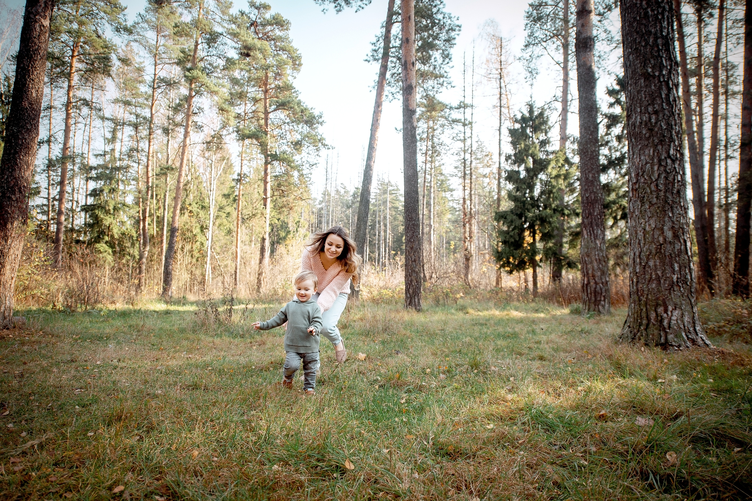 Осенняя фотопрогулка в Щелково с малышом. Свадебный и семейный фотограф Виктория Носачёва. Щелково, Москва и МО