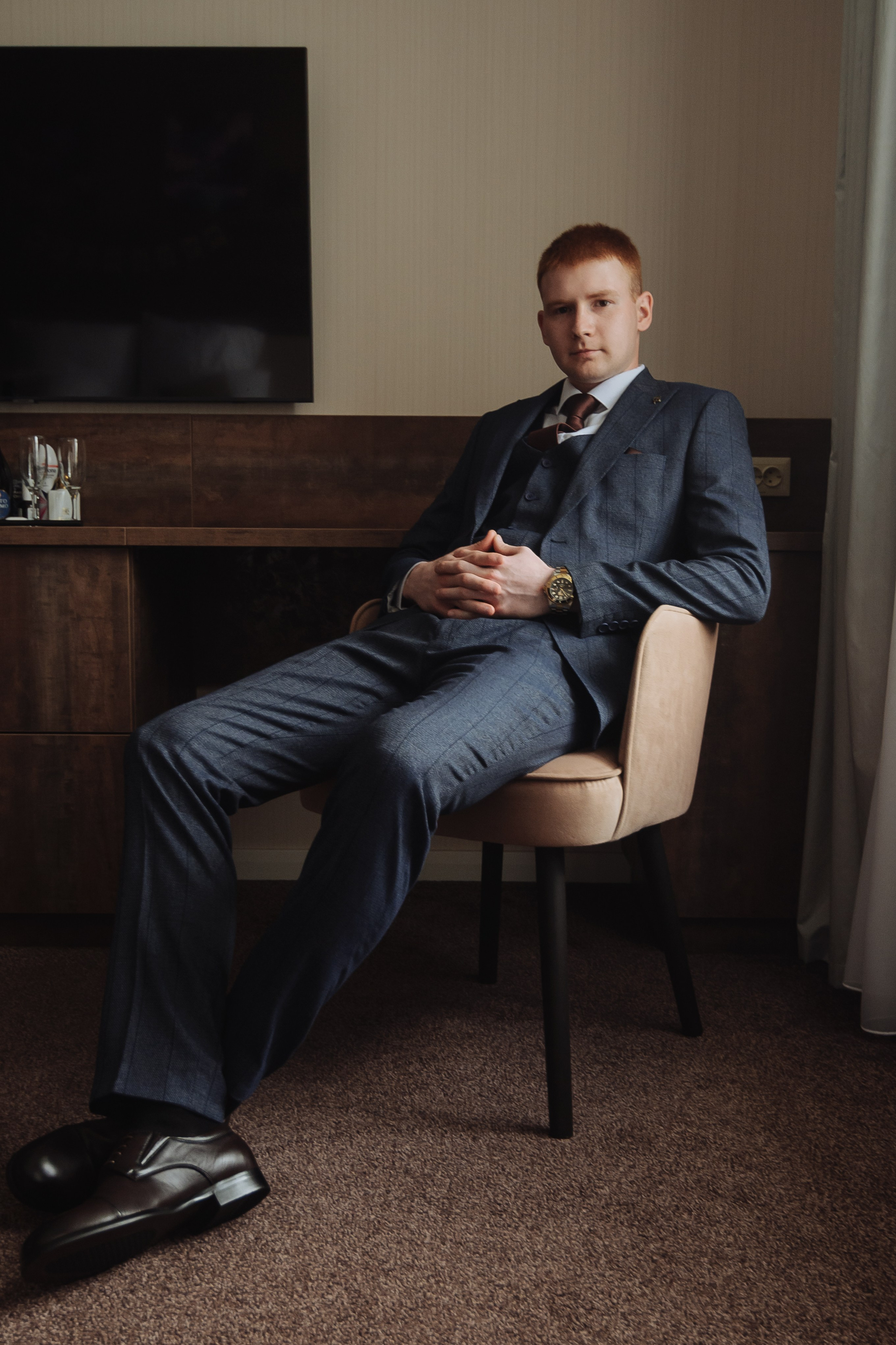 Свадебная съёмка для Ирины и Николая. Сборы в отеле. Свадебный и семейный фотограф г. Ярославль Савинская Анастасия