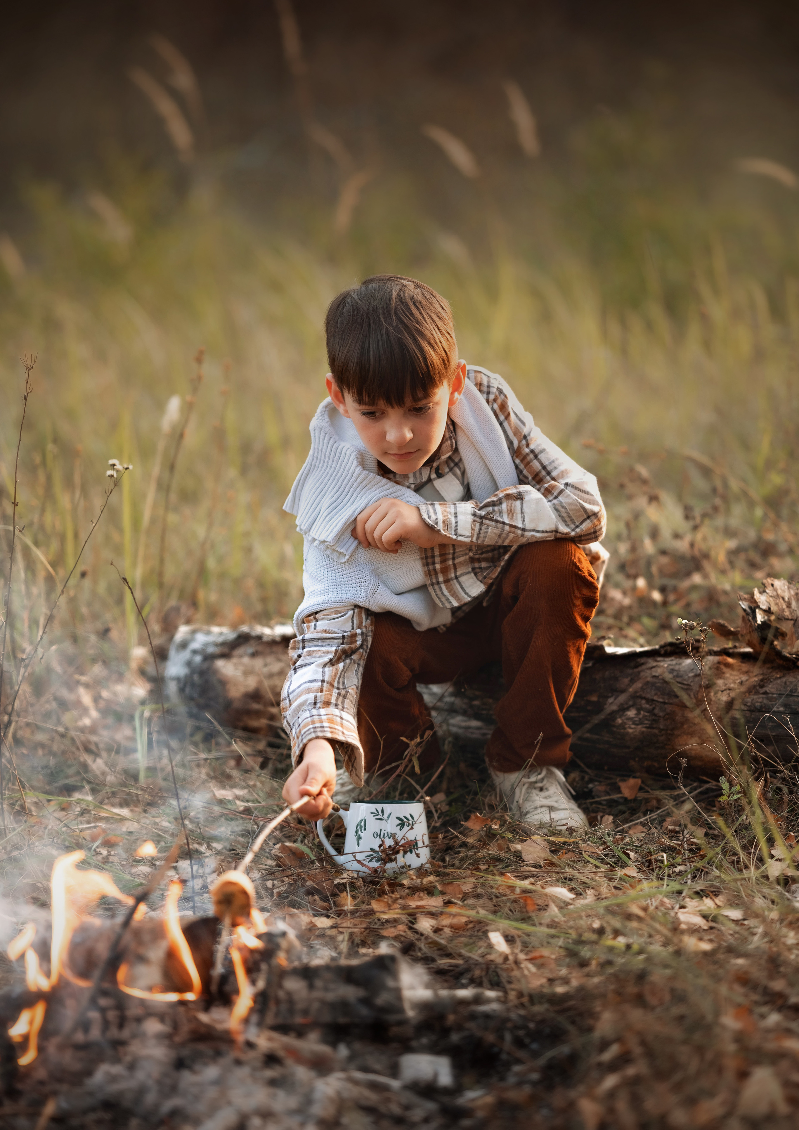 Мальчишки у костра. Детский и семейный фотограф