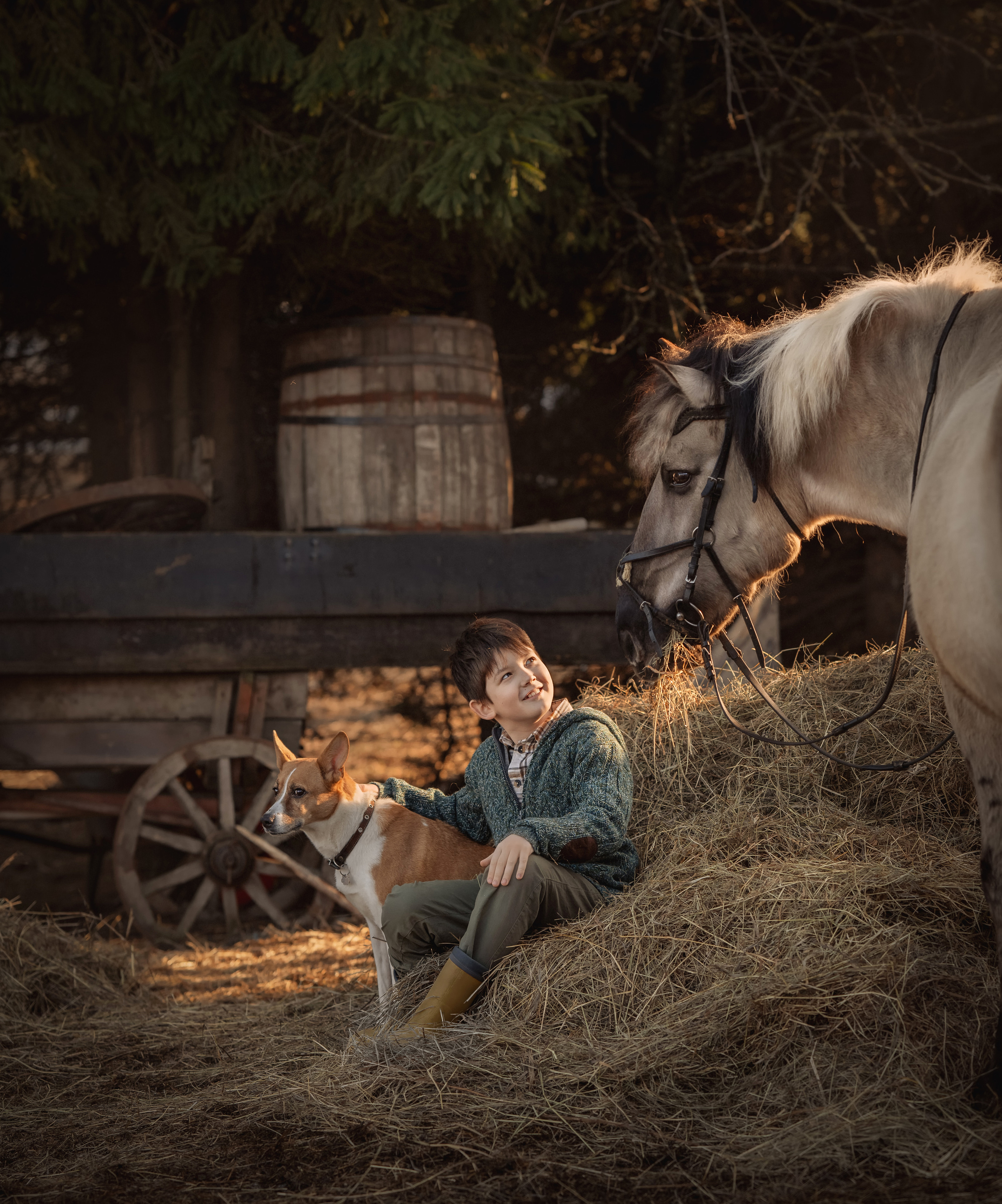 Маленький фермер. Детский и семейный фотограф