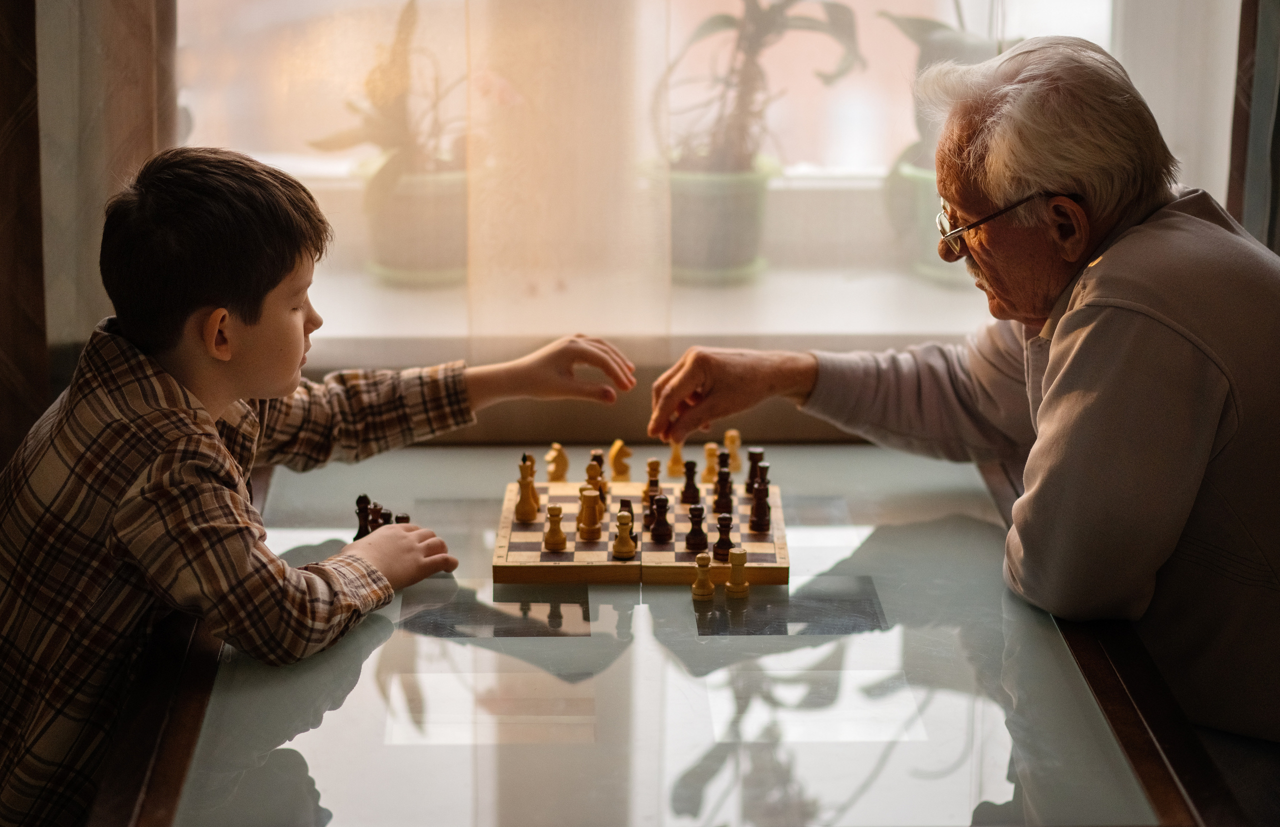 Шахматный бой. Детский и семейный фотограф