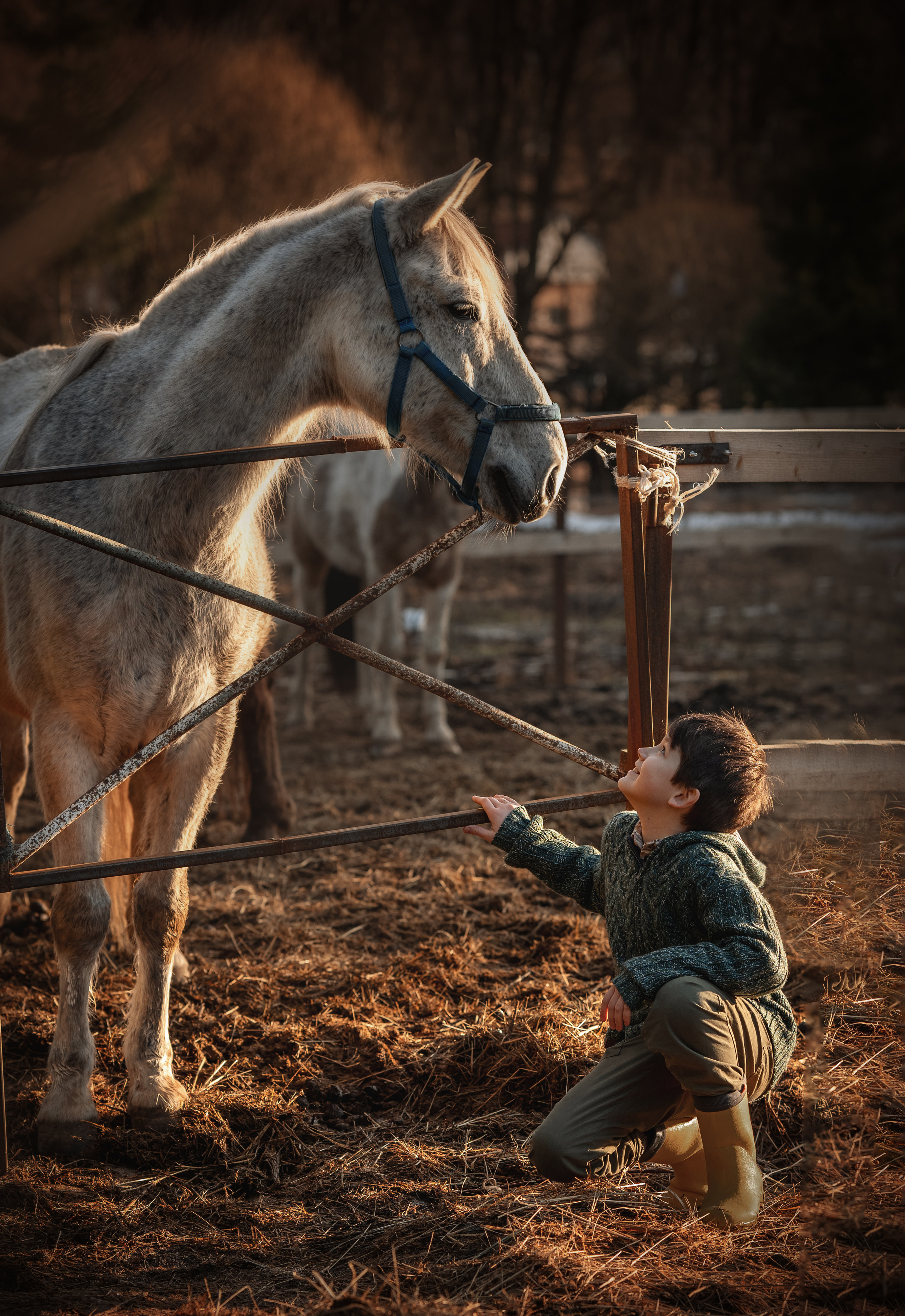 Маленький фермер. Детский и семейный фотограф