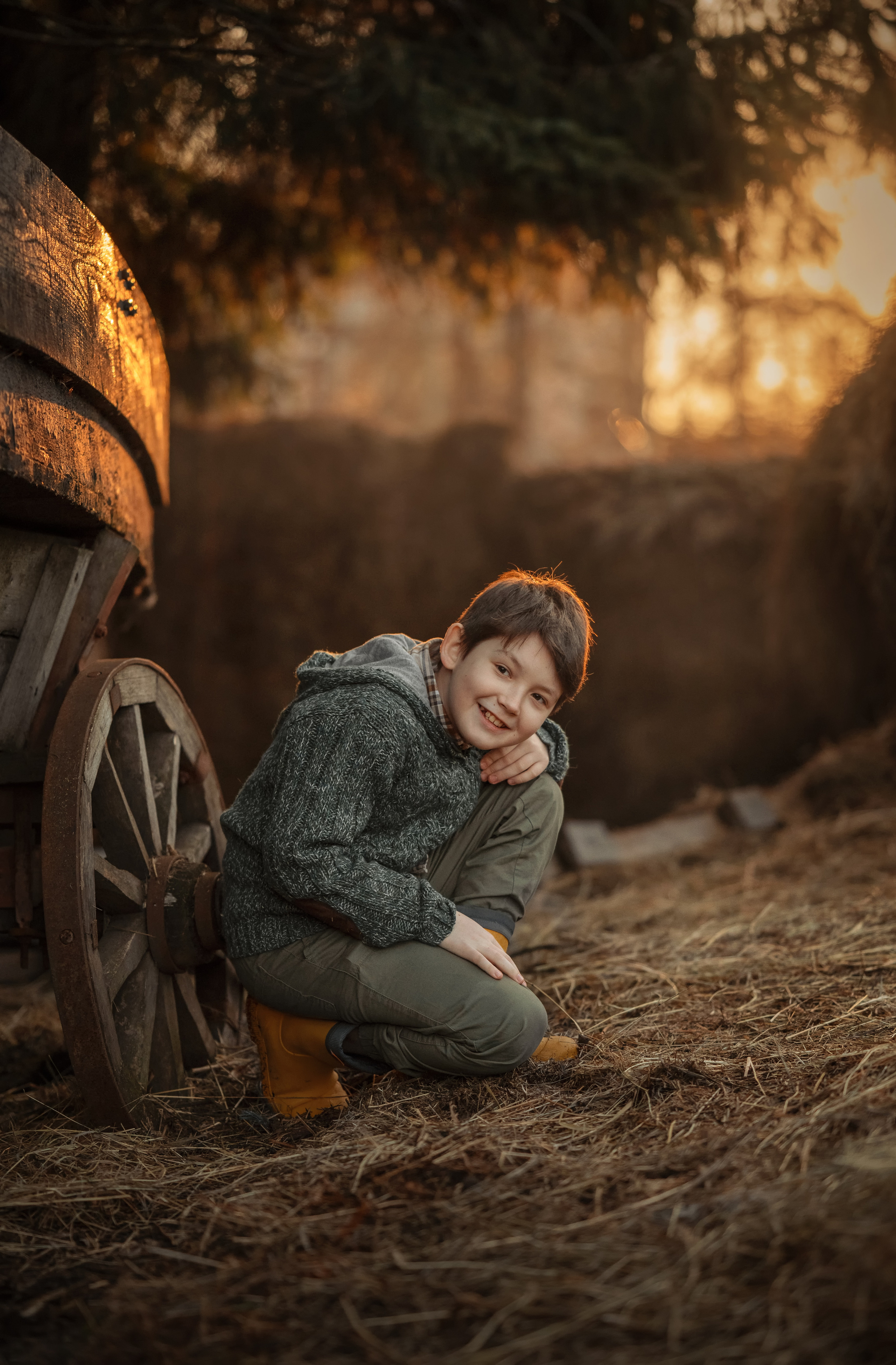 Маленький фермер. Детский и семейный фотограф