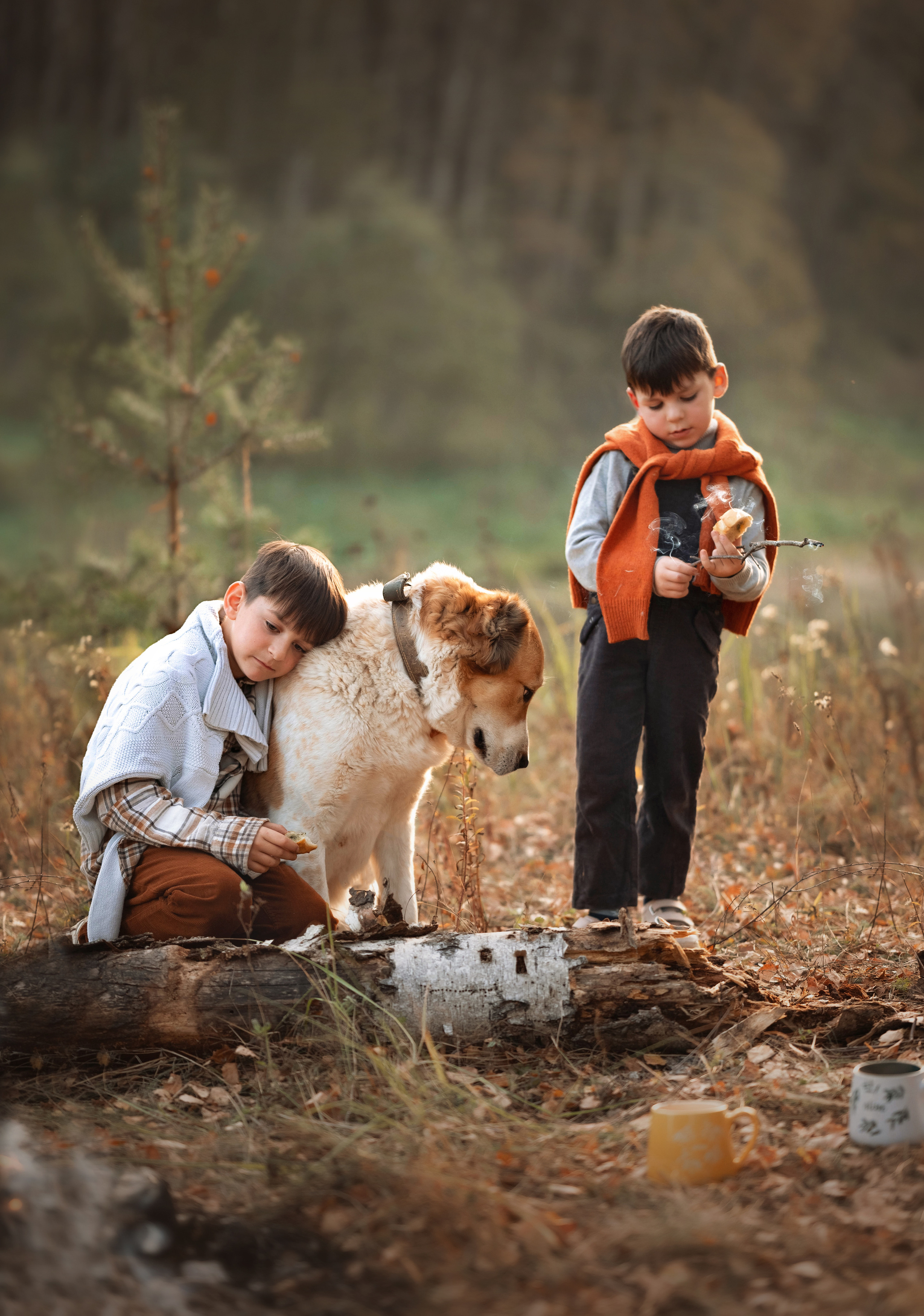 Мальчишки у костра. Детский и семейный фотограф