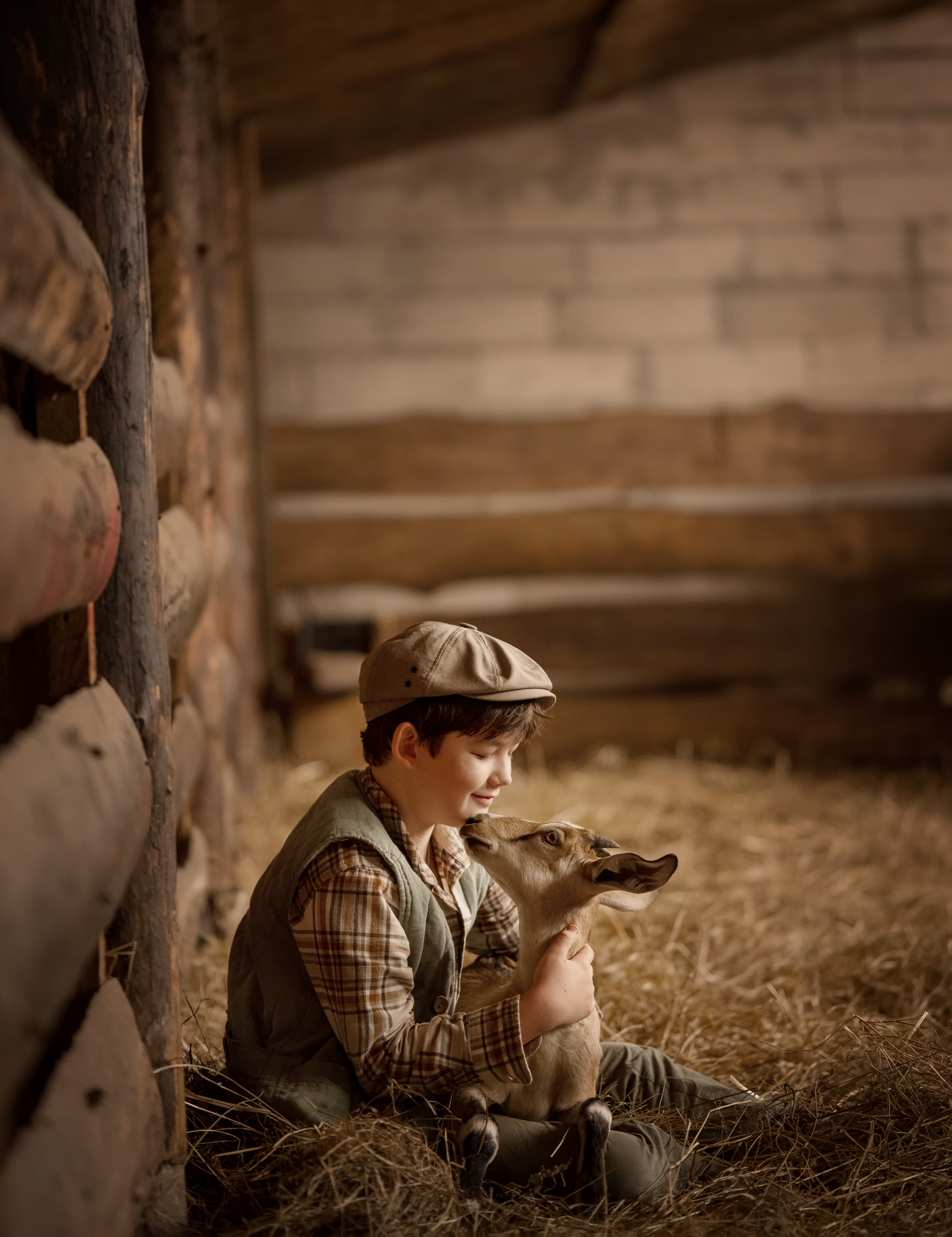 Дети на ферме. Детский и семейный фотограф