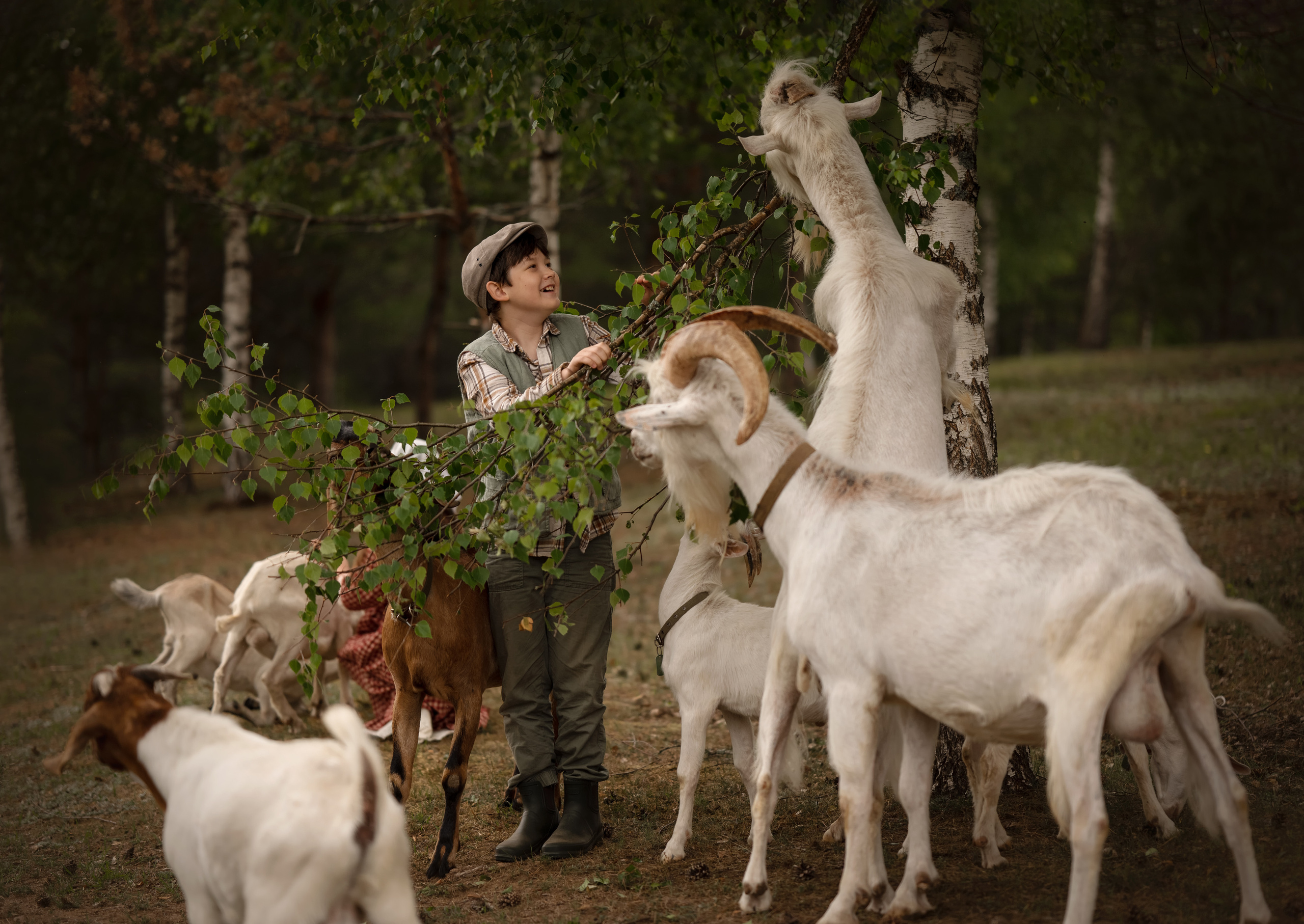 Дети на ферме. Детский и семейный фотограф