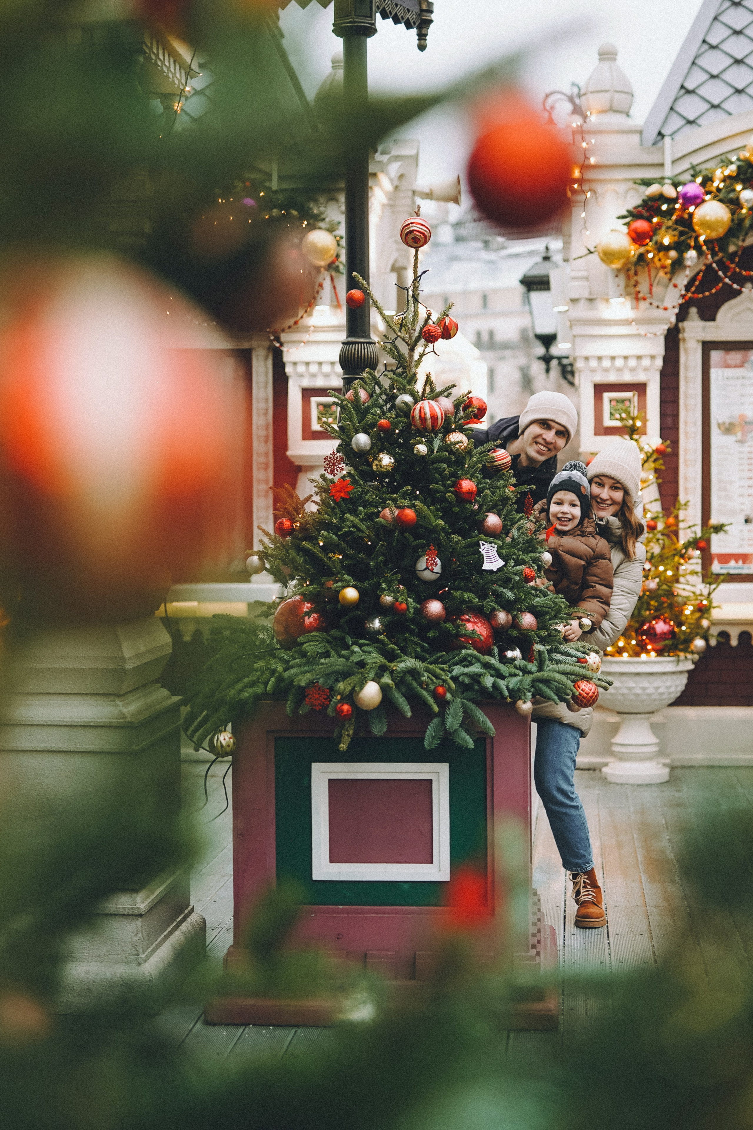 Прогулка по новогодней Москве для Юли, Жени и Вани. Фотограф Наталья Колганова