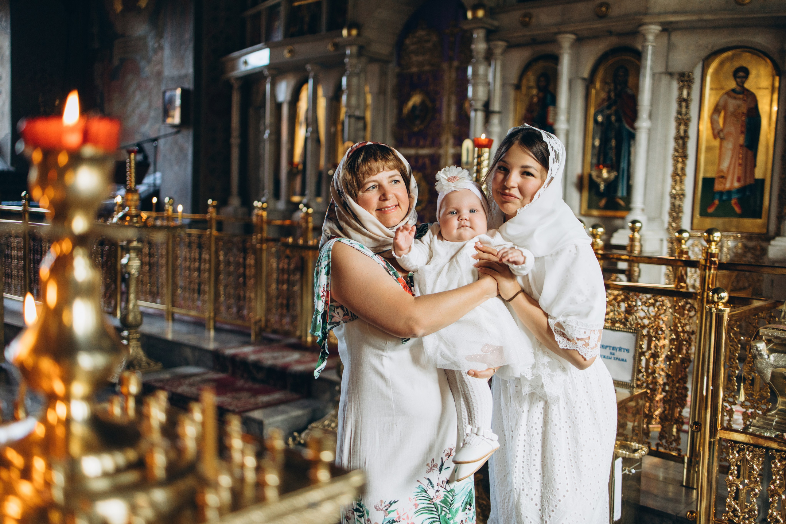 Таинство Крещения Софии. Свято-Ильинский храм Краснодар. Семейный фотограф Наталия Демченко, Краснодар