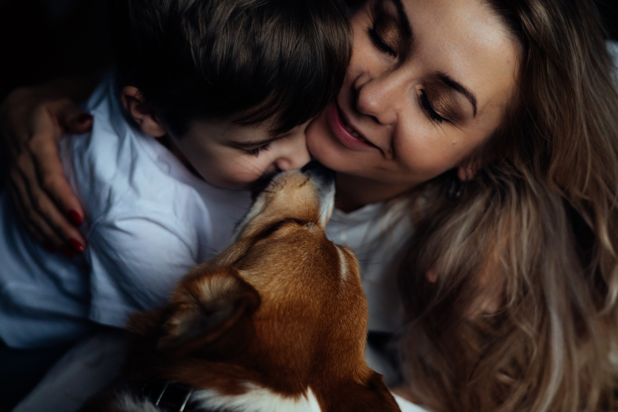 Елена и два сына Илья и Матвей