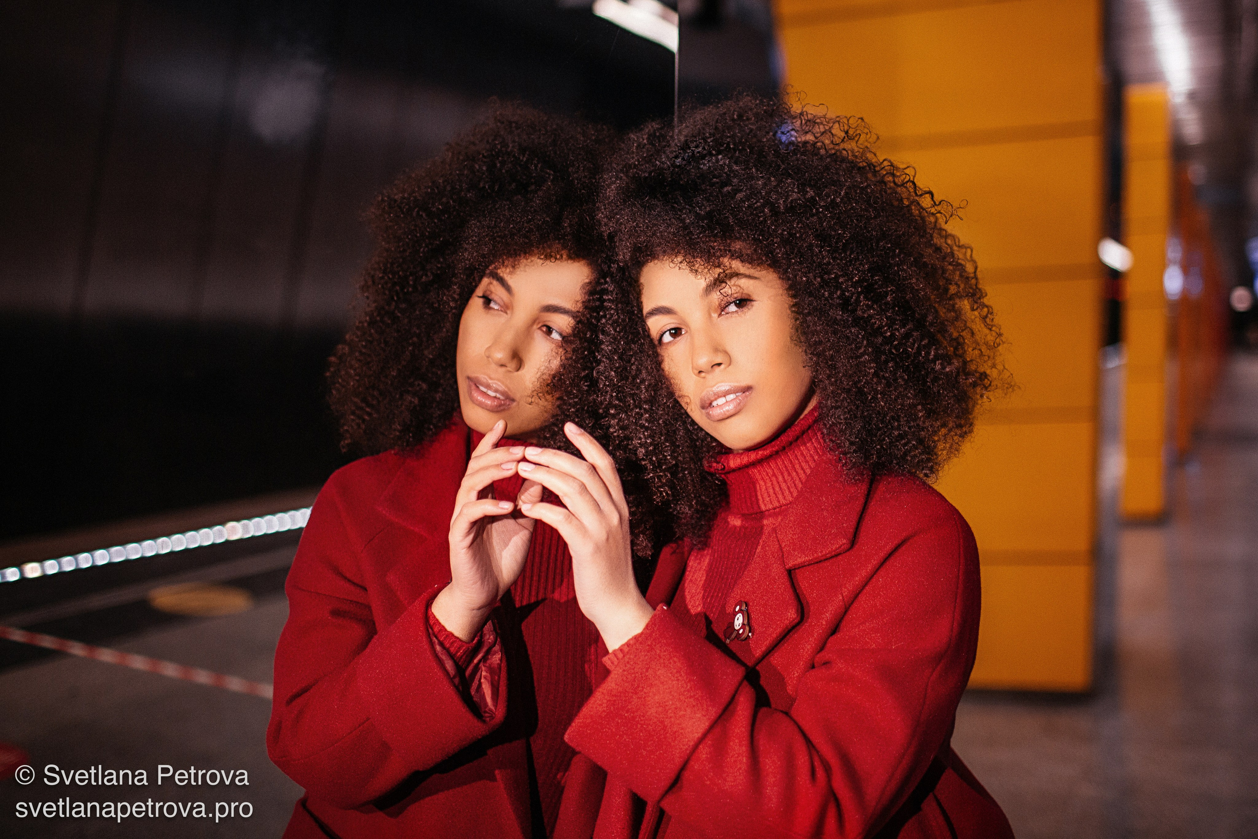 Индивидуальная съёмка в метро. Зима 2021. Фотограф Светлана Петрова