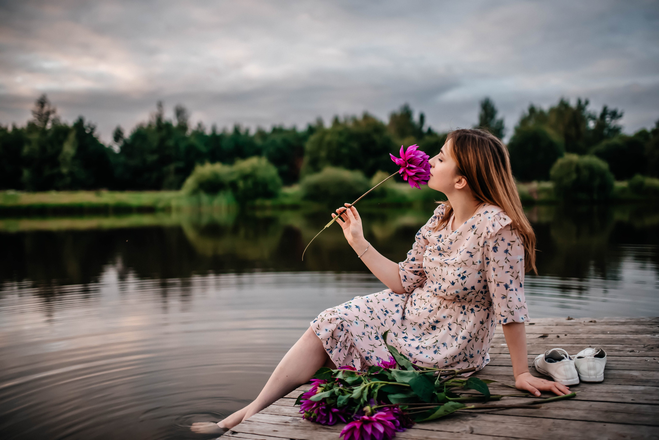 Маша, лето, закат. Главная