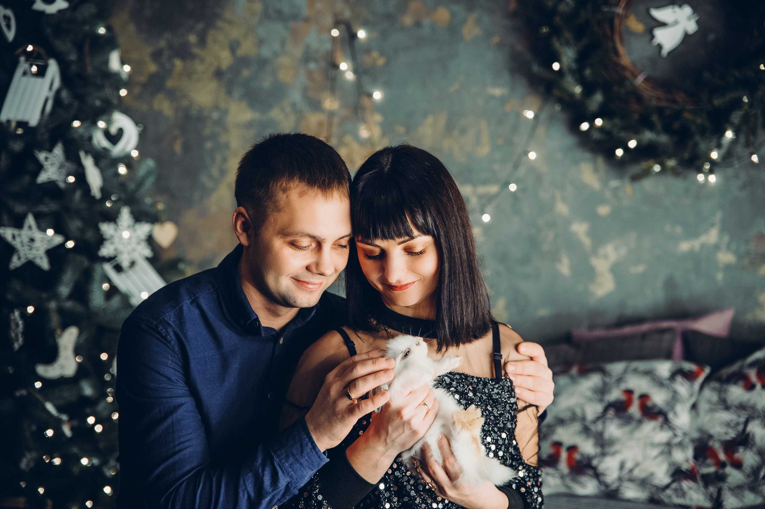 Новогодняя фотосессия в студии Минск, лав стори