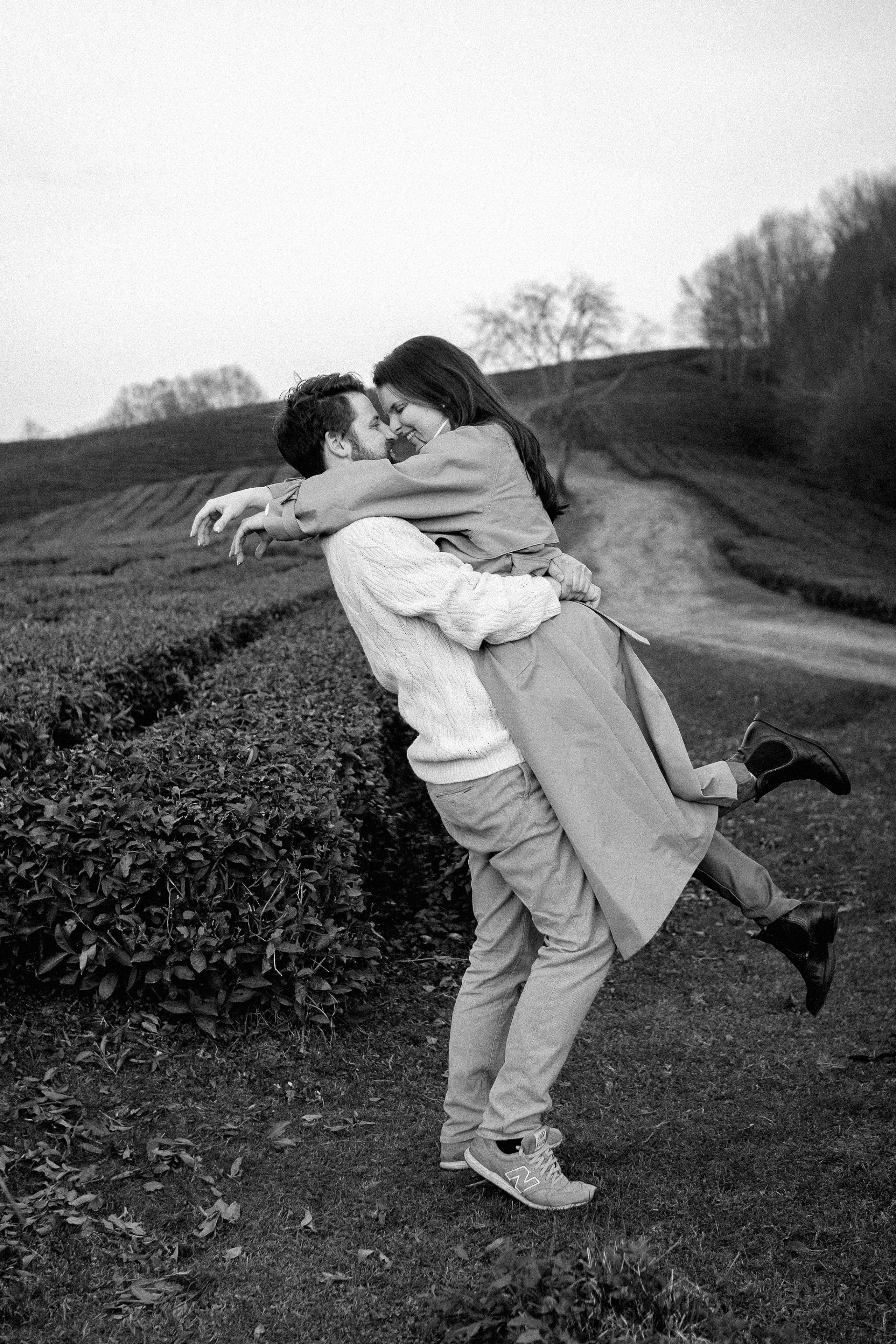 Family at sunset. Photographer Elizaveta Samokrutova