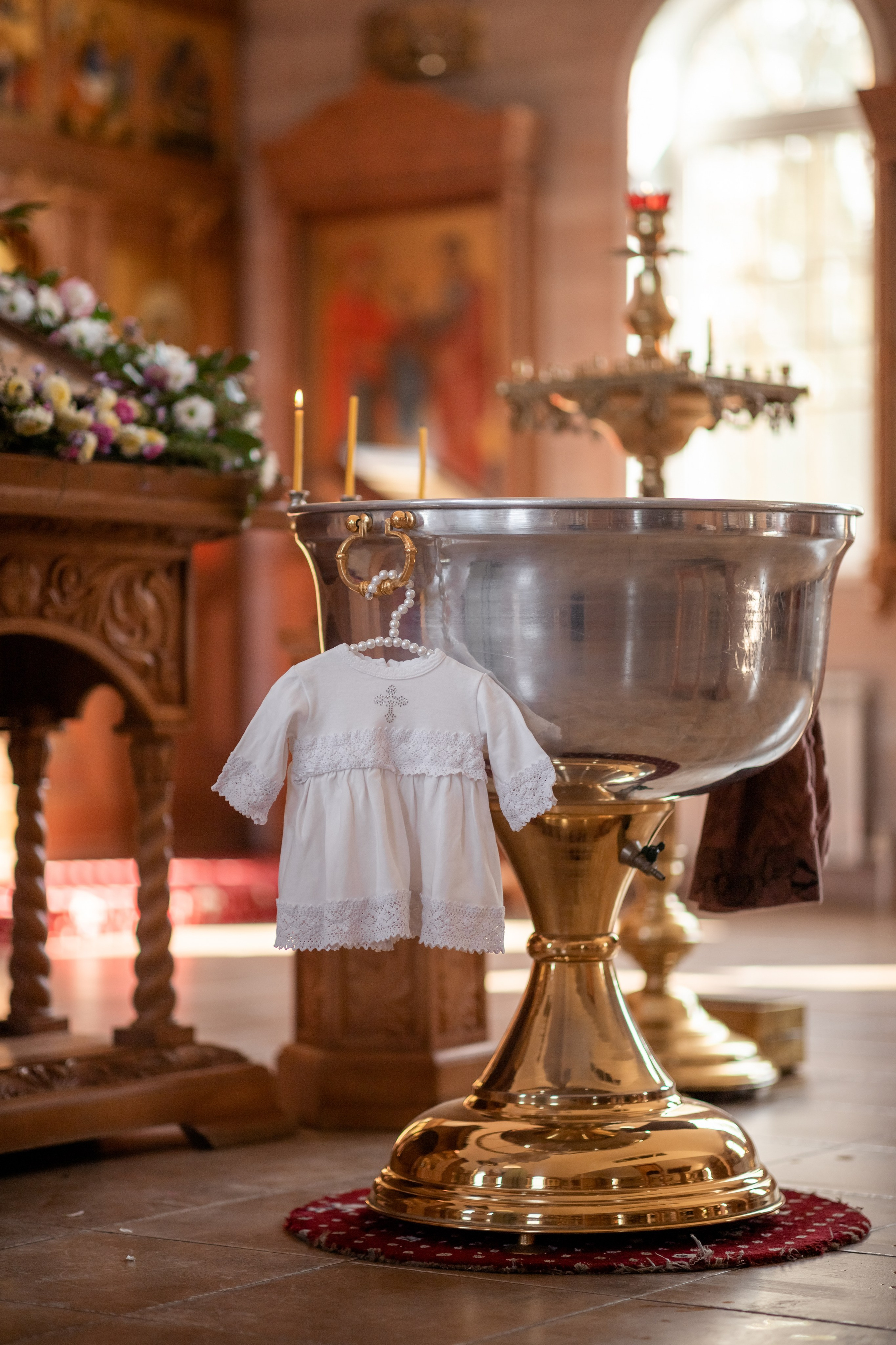 Крещение в Церкви Ватопедской иконы Божией Матери Отрада и Утешение. Олеся Семейская свадебный и семейный фотограф в Ростове-на-Дону