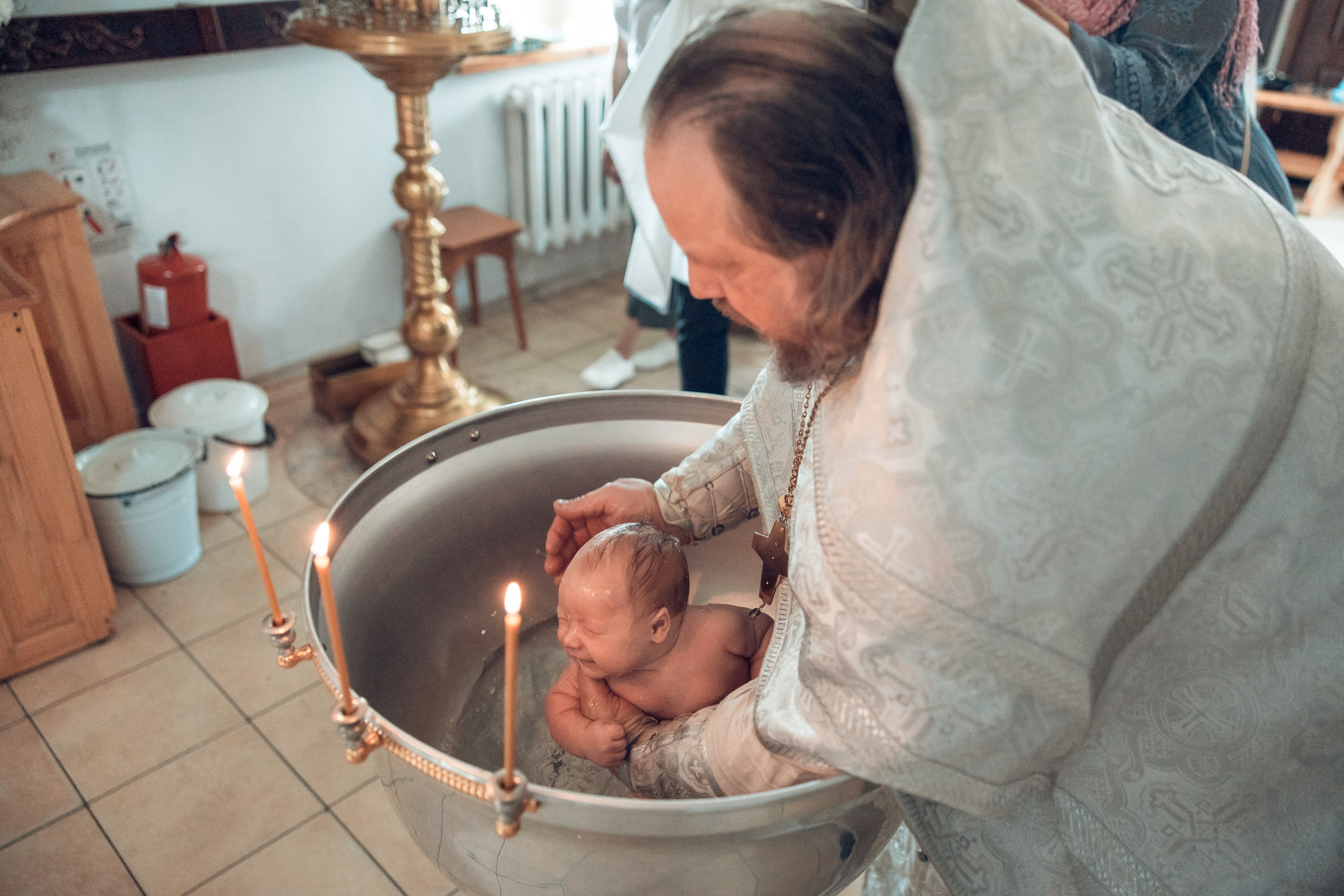 Таинство Крещения Анатолия. Церковь Троицы Живоначальной в Мурмино. Семейный фотограф в Рязани и Рязанской области