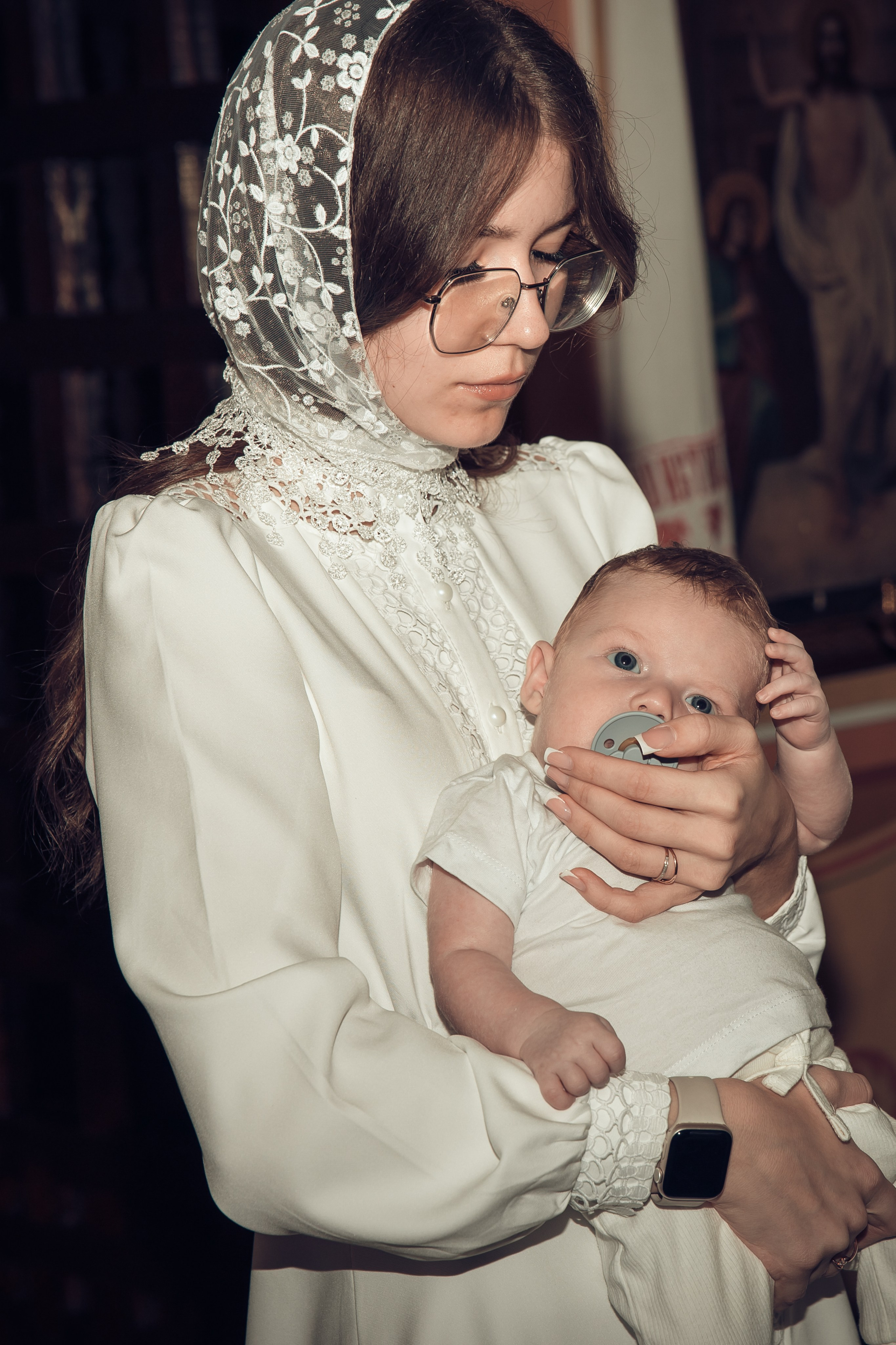 Таинство Крещения Матвея. Спасо-Преображенский храм (Спаса на Яру). Семейный фотограф в Рязани и Рязанской области