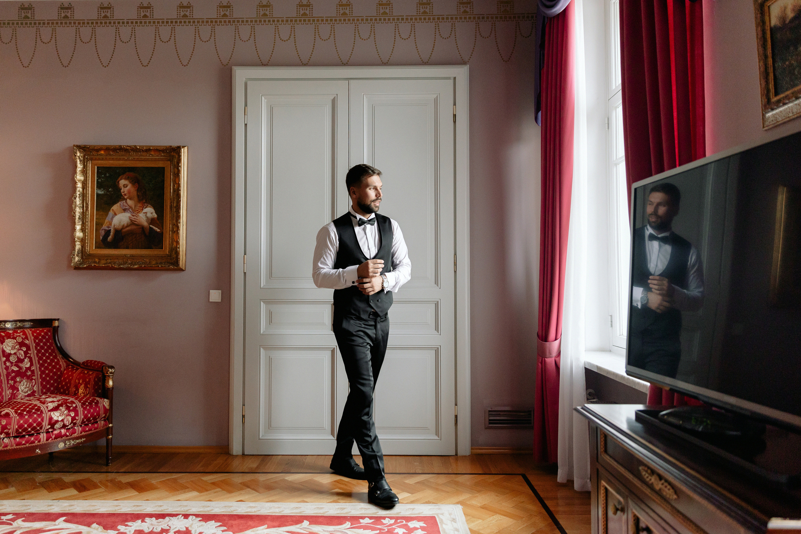 Роберт и Луиза: свадебный день в отеле НАЦИОНАЛЬ. Свадебный фотограф Москва