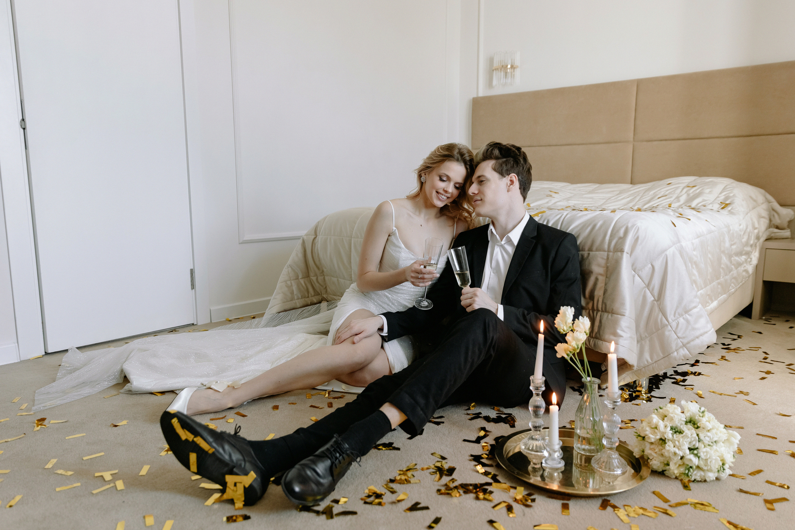 АРХИВ Лиза и Виталий: отель Люмьер. Свадебный фотограф Москва