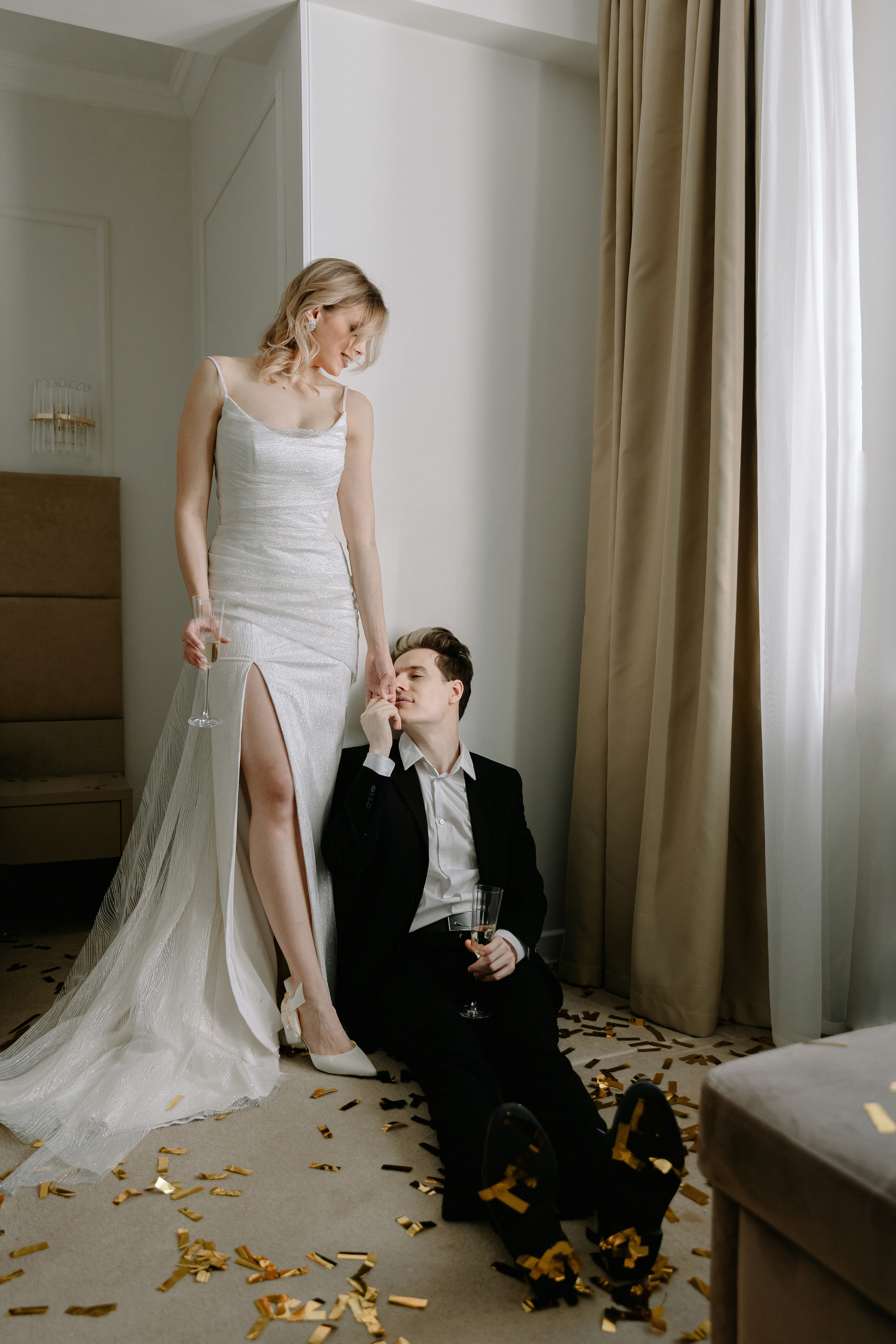 АРХИВ Лиза и Виталий: отель Люмьер. Свадебный фотограф Москва