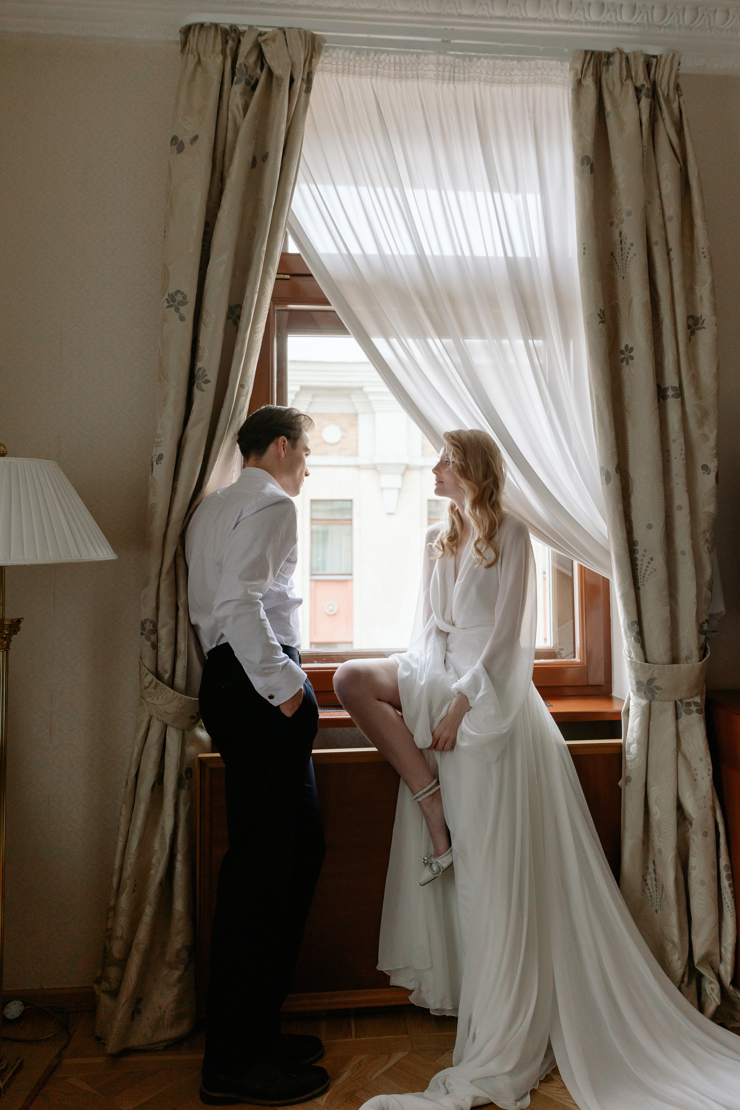 Никита и Мария: отель Хилтон Ленинградская. Свадебный фотограф Москва