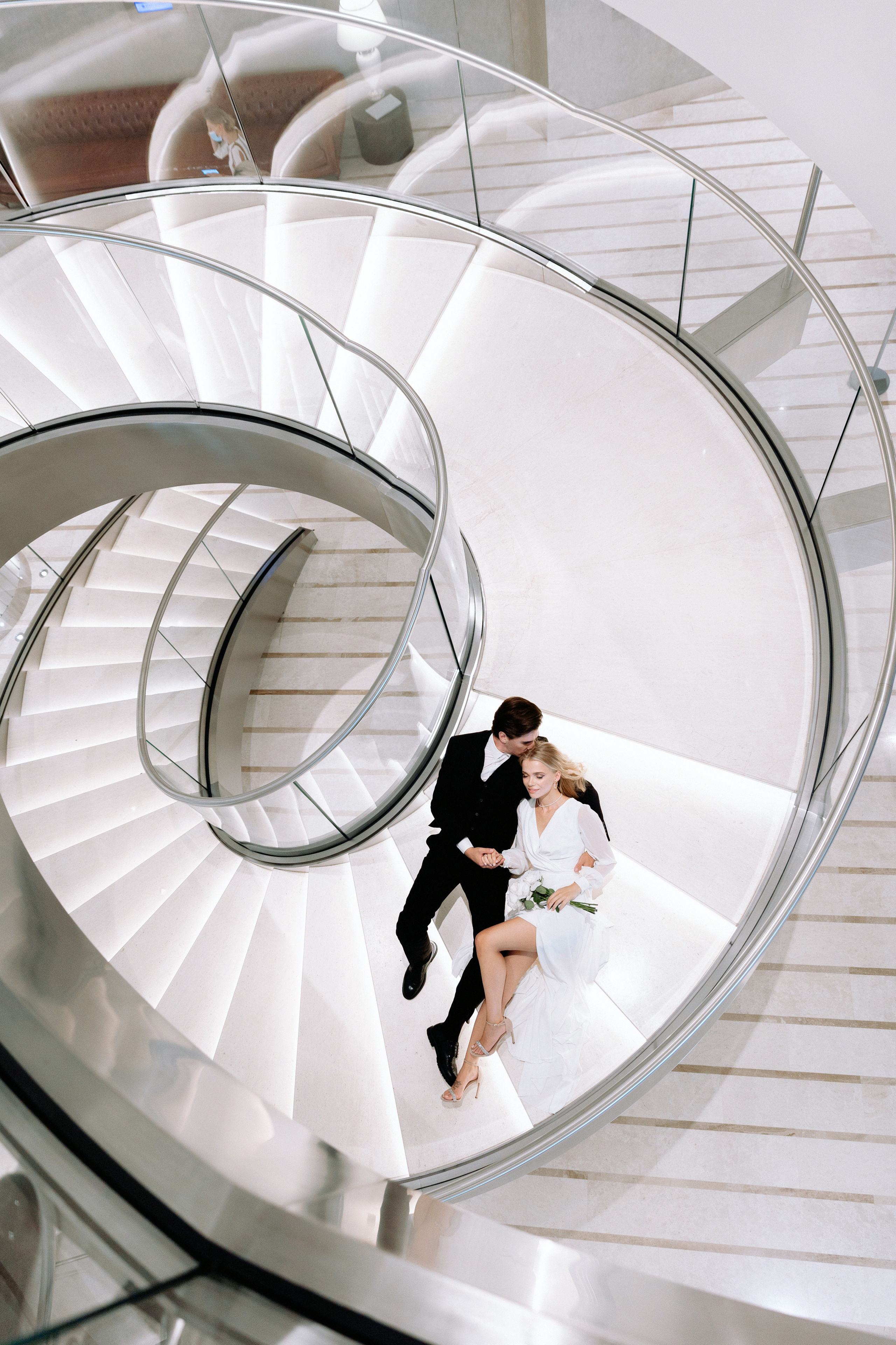 Елена и Адам в самом свадебном отеле ХАЯТ. Свадебный фотограф Москва