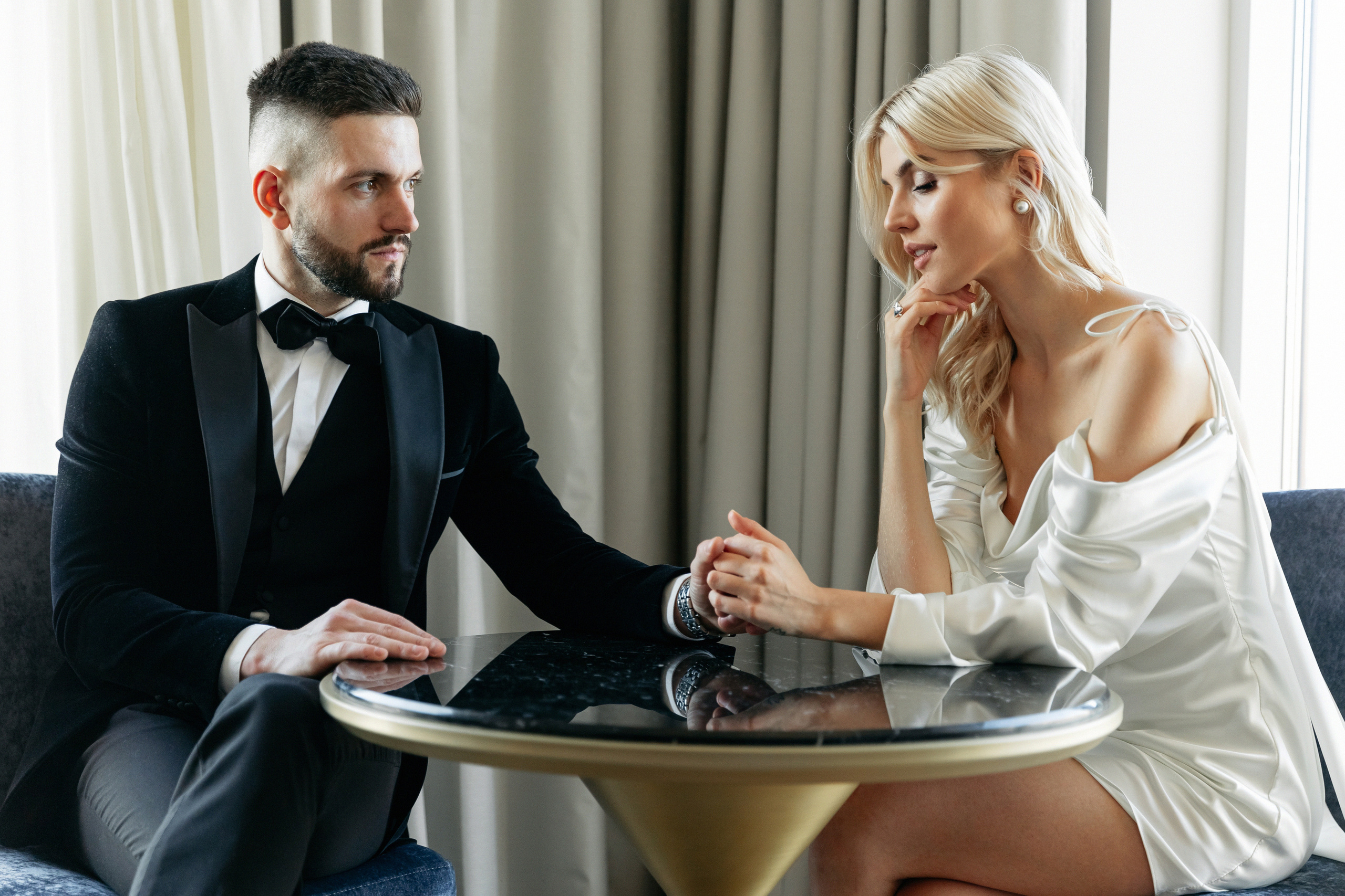 Татьяна и Алексей в отеле Мариотт АРХИВ. Свадебный фотограф Москва