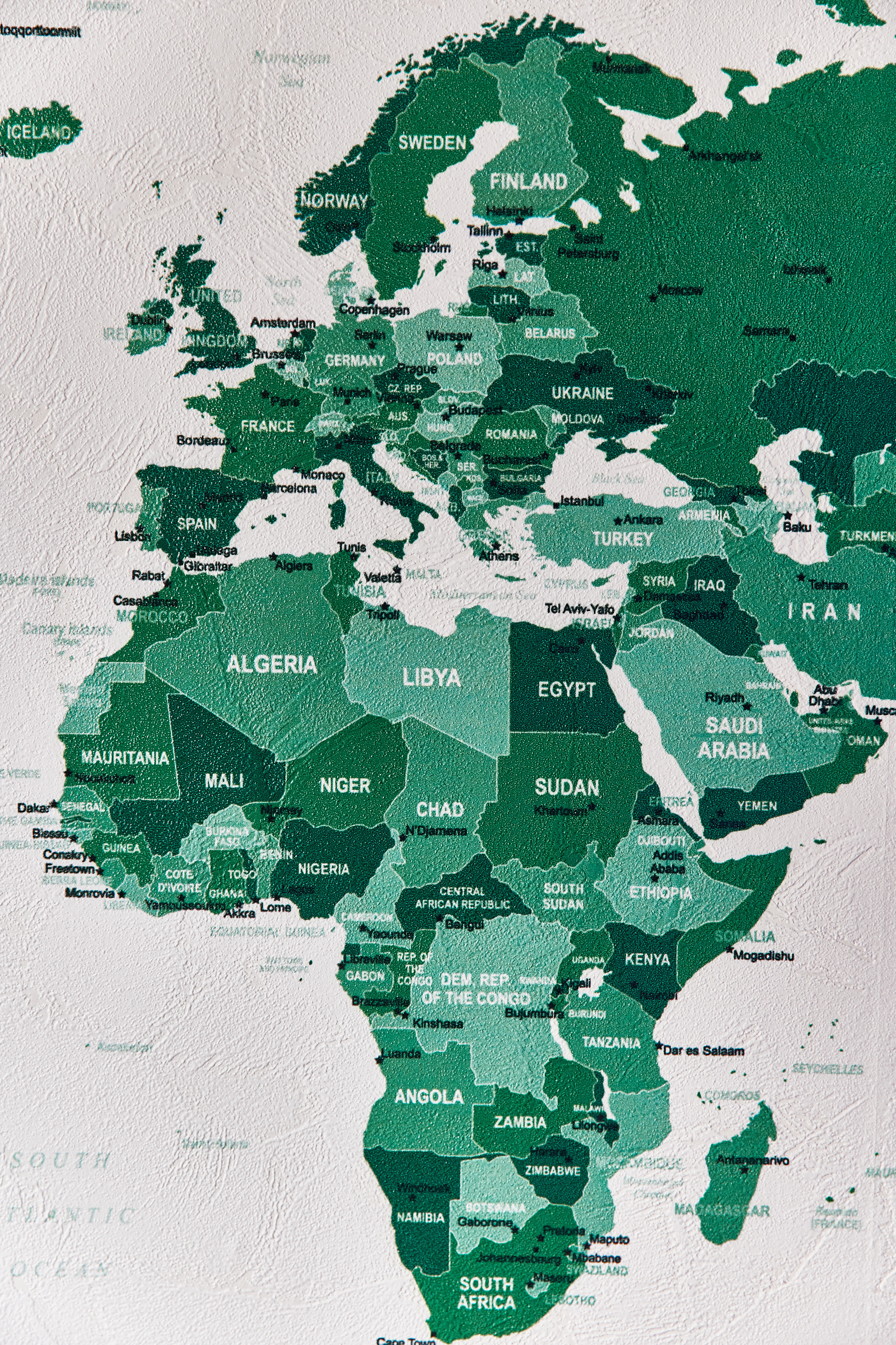 Печать карты мира. ПЕЧАТЬ НА СТЕНАХ ЕКАТЕРИНБУРГ