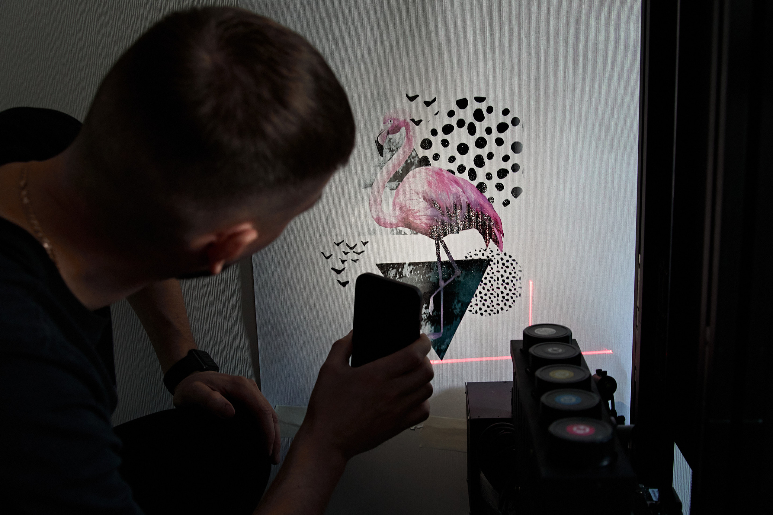 Проект 'Розовый Фламинго': Красота настенной печати | WallDreams. ПЕЧАТЬ НА СТЕНАХ ЕКАТЕРИНБУРГ