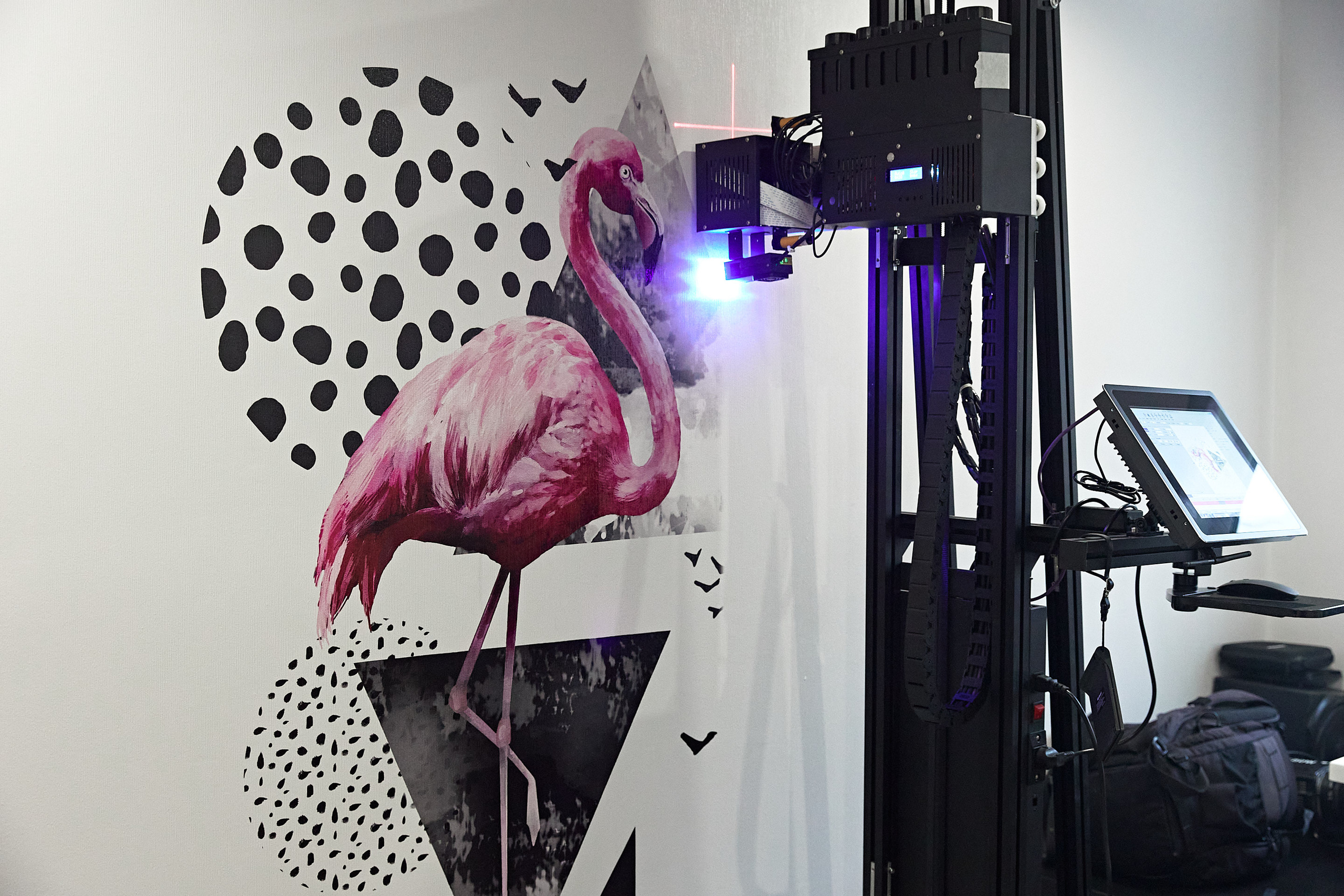 Проект 'Розовый Фламинго': Красота настенной печати | WallDreams. ПЕЧАТЬ НА СТЕНАХ ЕКАТЕРИНБУРГ