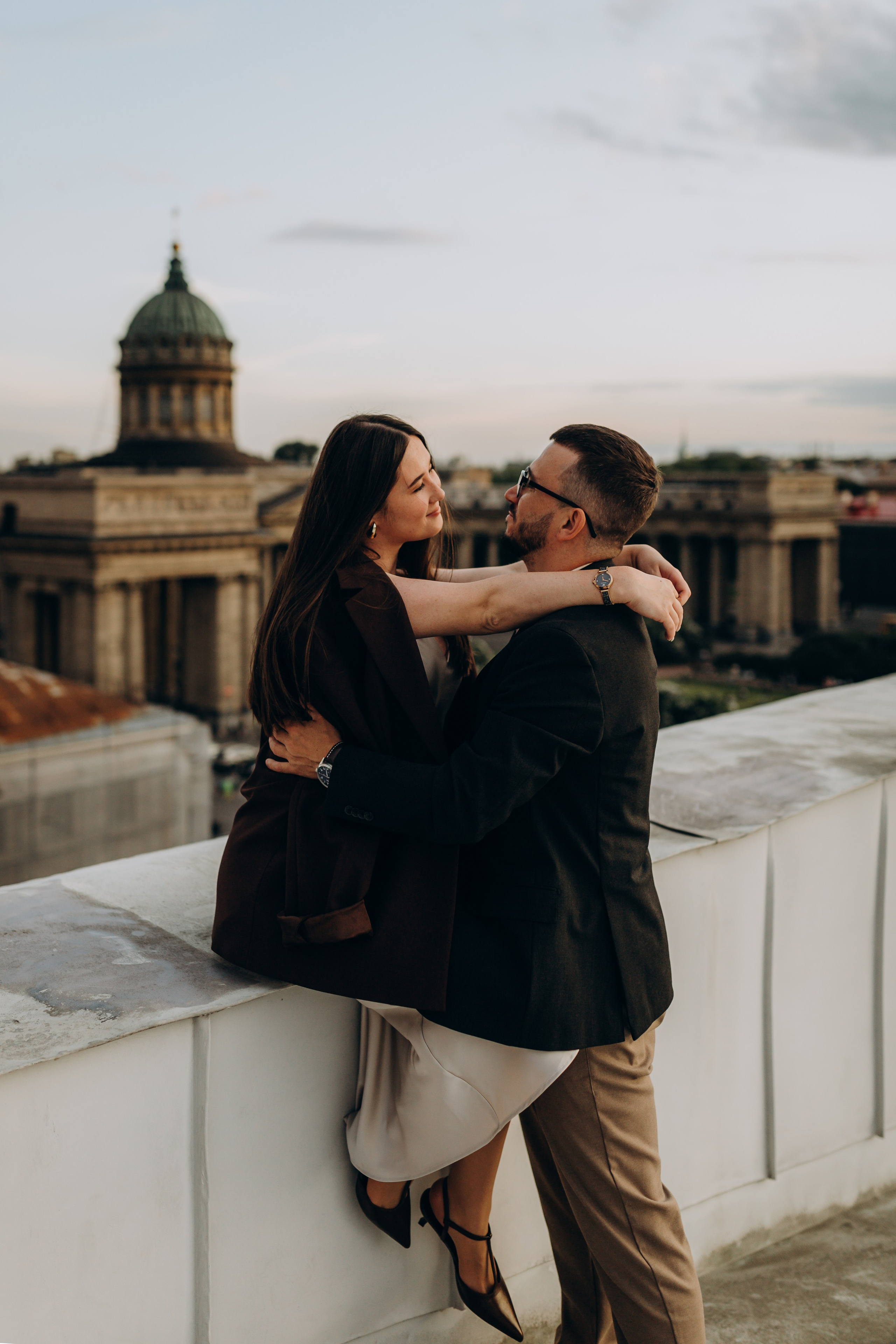 LoveStory на крышах Питера. Фотограф Санкт-Петербург Князева Елизавета
