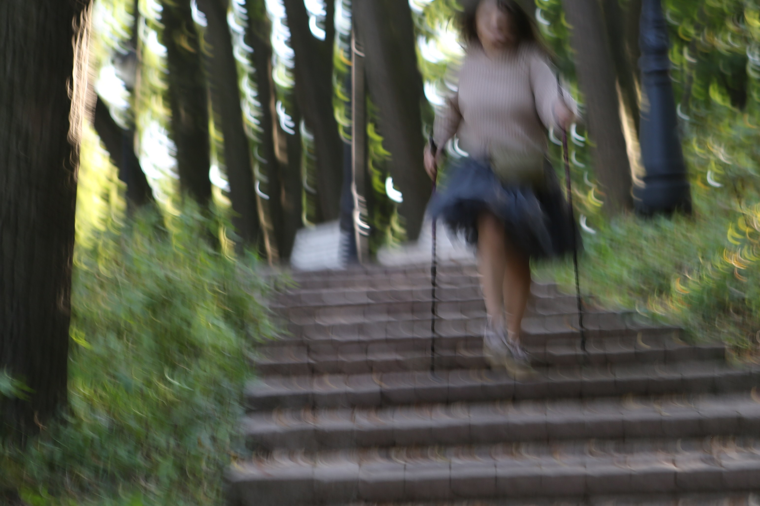 Скандинавская прогулка в Царицынском парке. Фотограф Антонина Гудкова