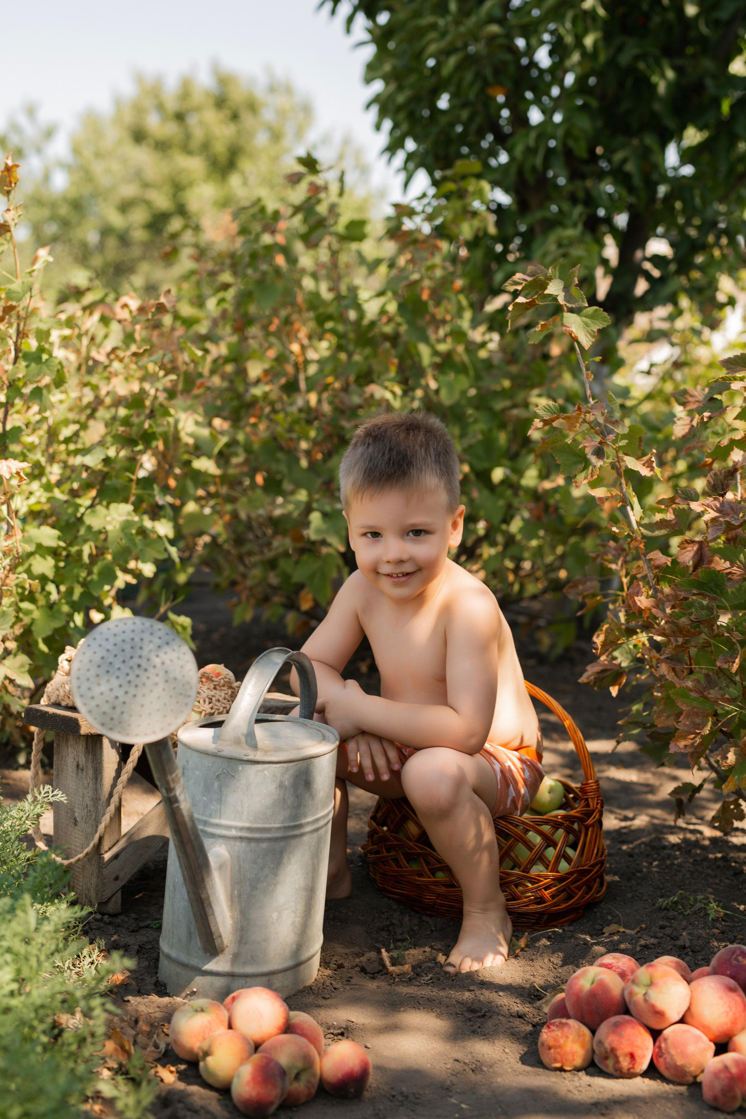 В огороде у бабушки. Семейный фотограф в Каневской Епифанова Ольга