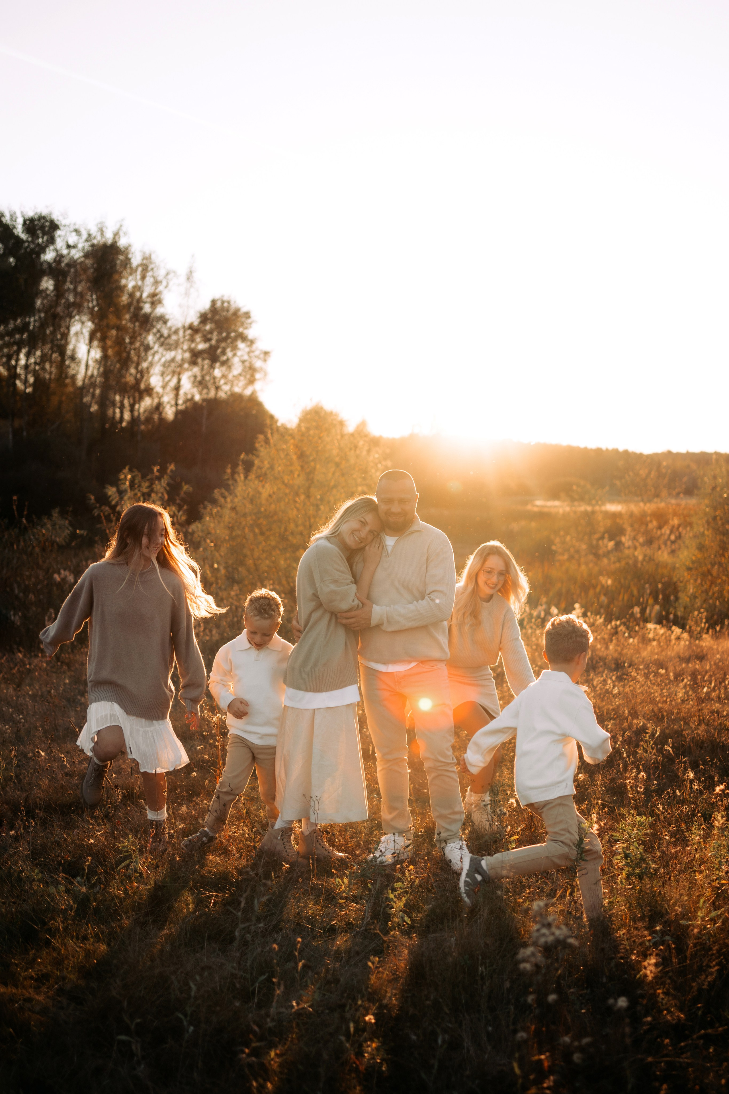 Семейная фотосессия на качелях. Семейный фотограф в Москве и в Домодедово Екатерина Патракова