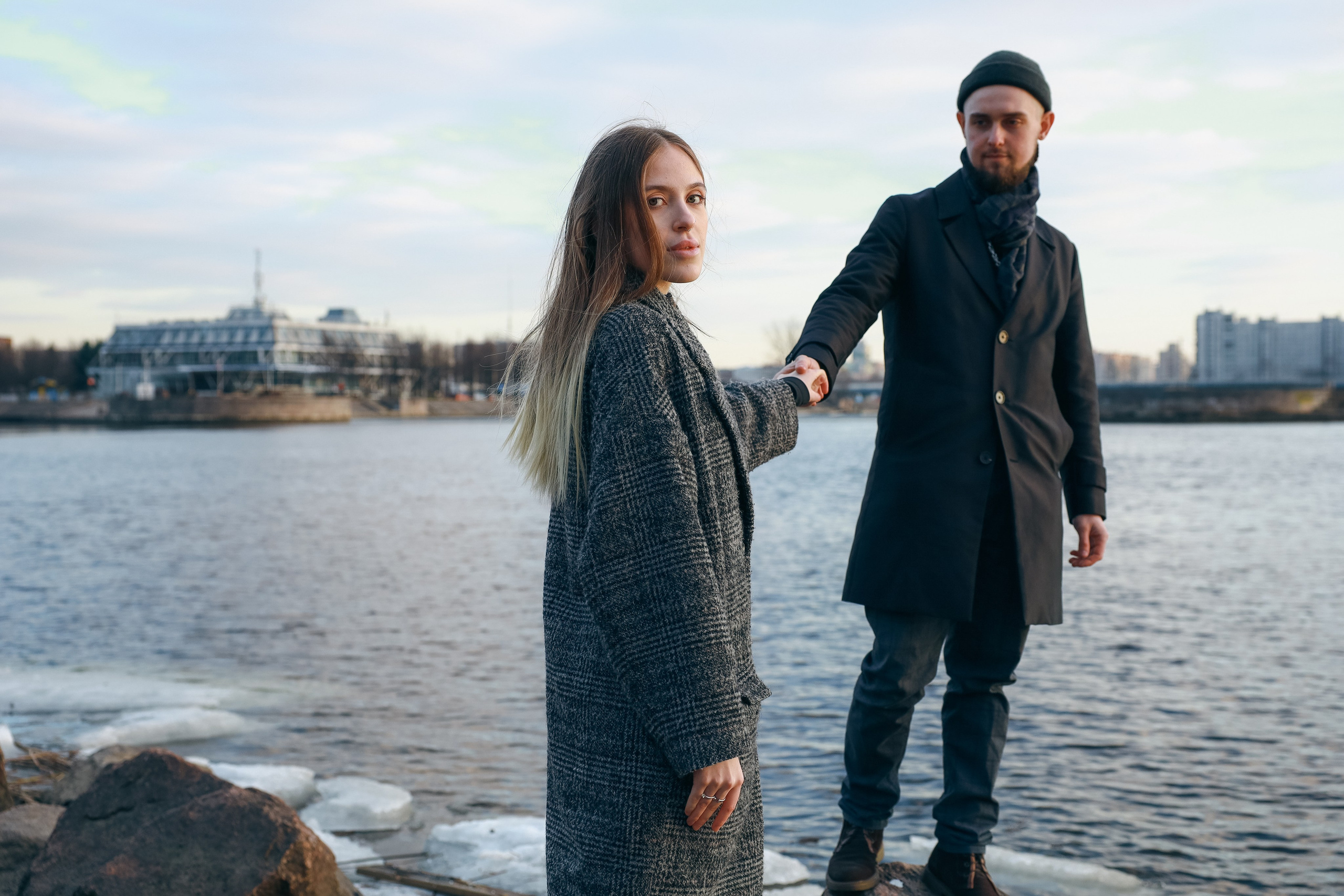 Макс и Марго. Фотопрогулка на закате у Финского залива. Портретный фотограф Панферова Регина г. Санкт-Петербург, г. Казань